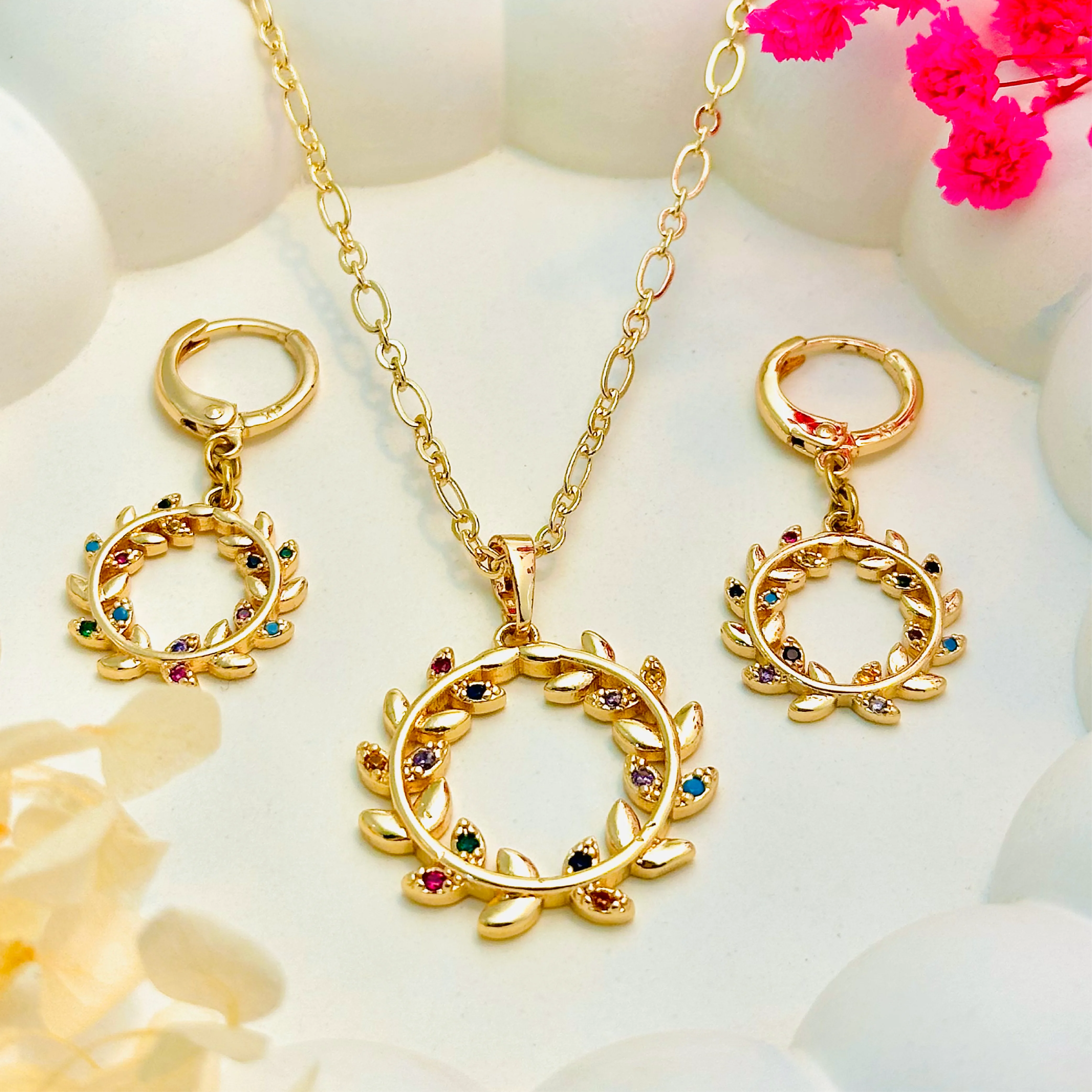 Ethereal Dreamcatcher Micro-Stone Locket Set