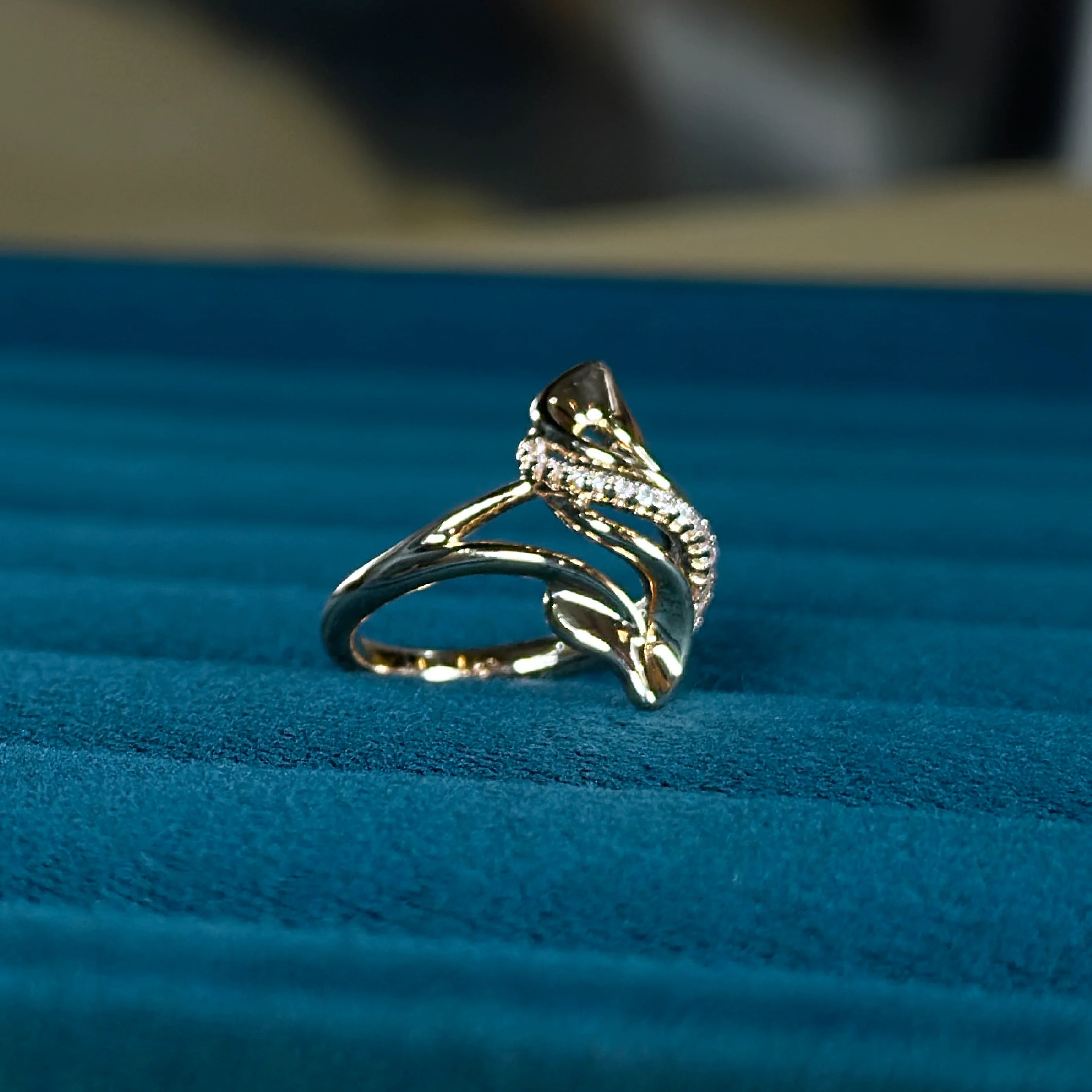 Enchanted Vine Twilight Petal Ring