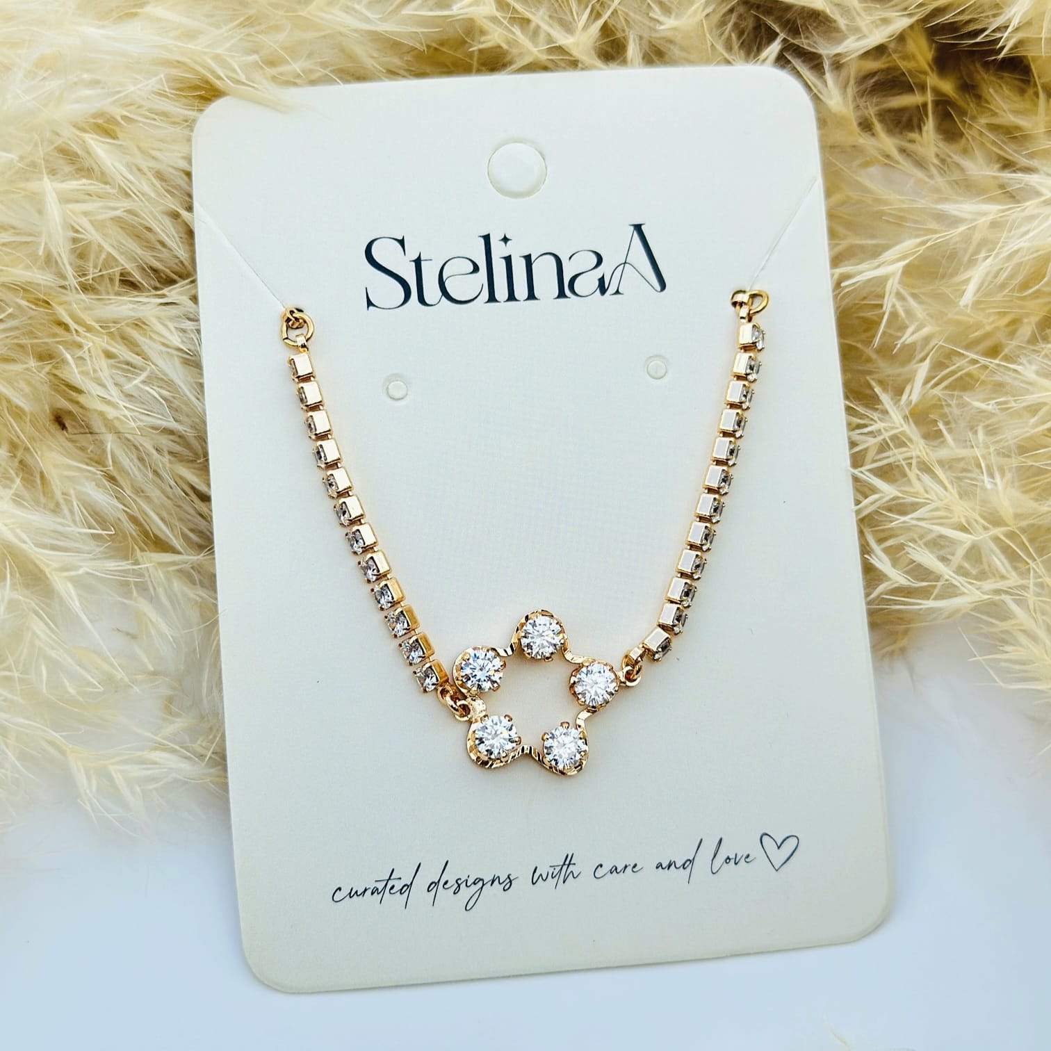 Crystal Star Charm Bracelet