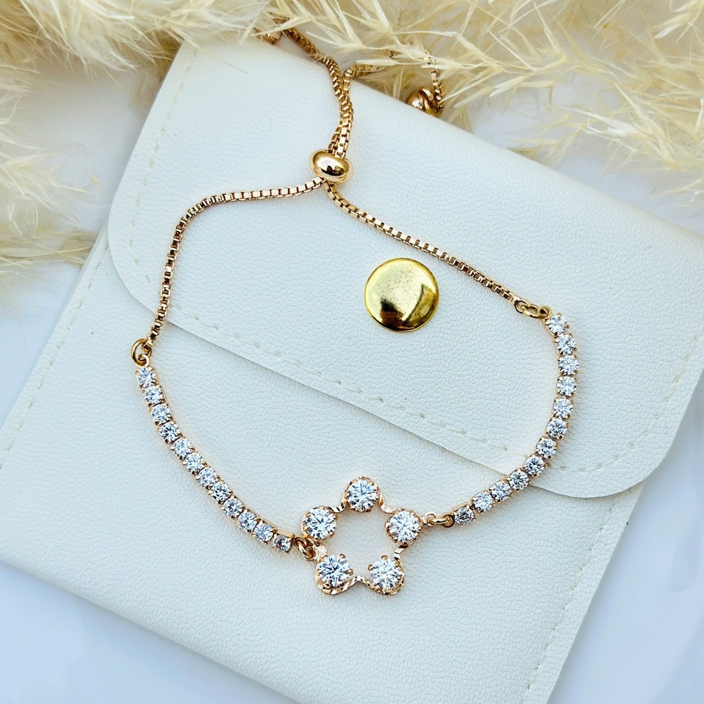 Crystal Star Charm Bracelet