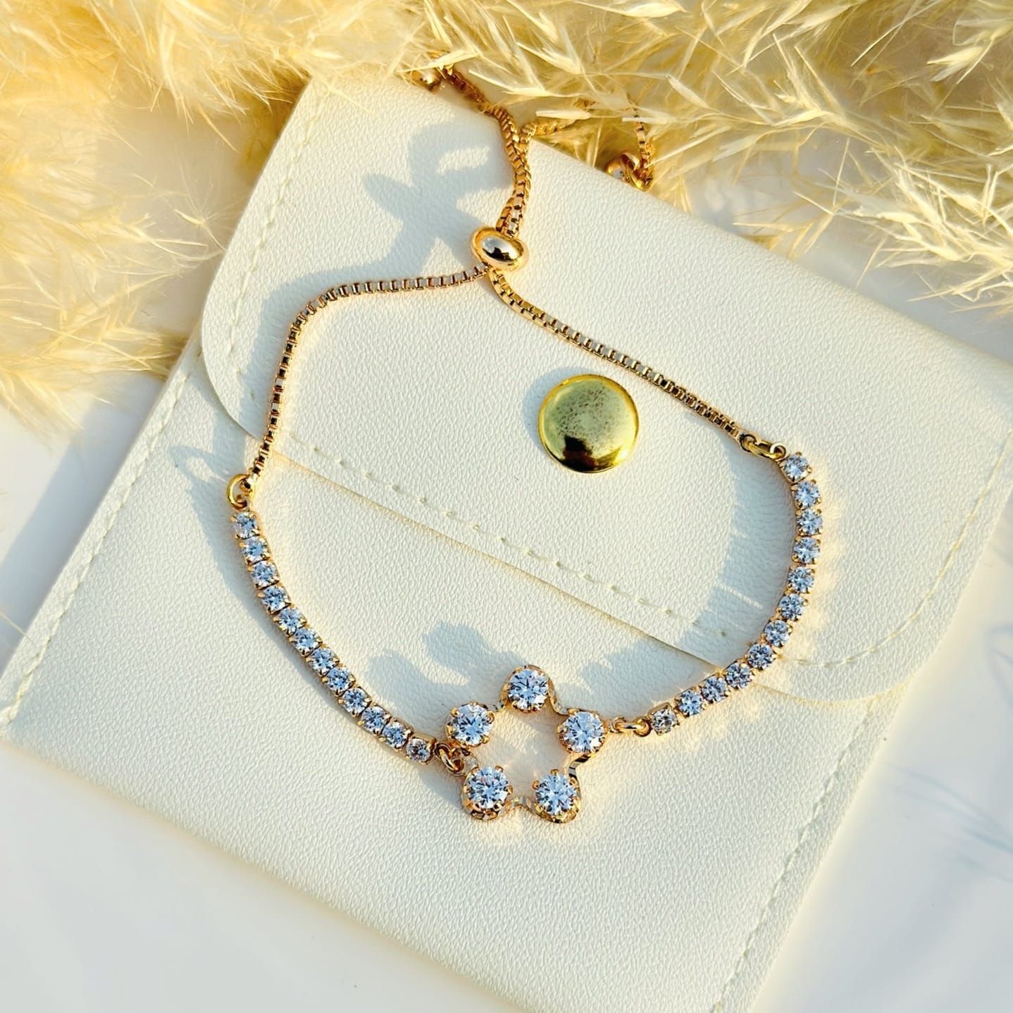 Crystal Star Charm Bracelet