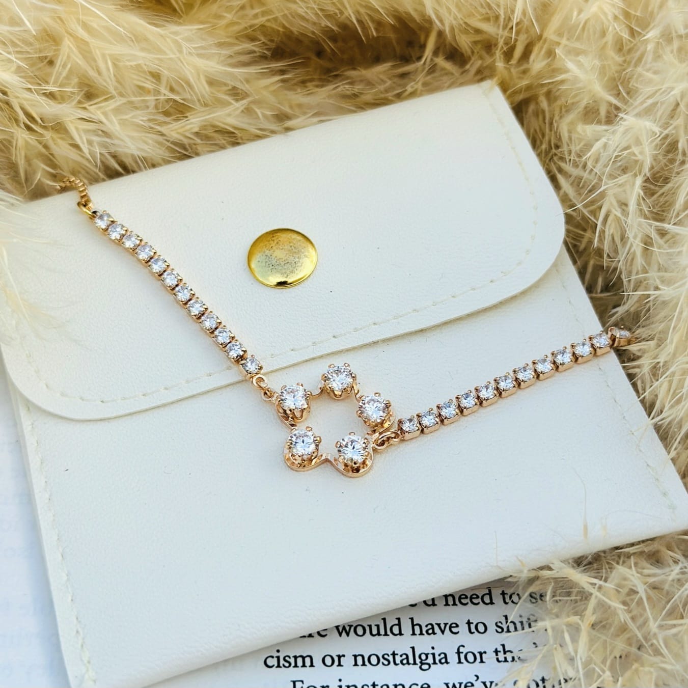 Crystal Star Charm Bracelet
