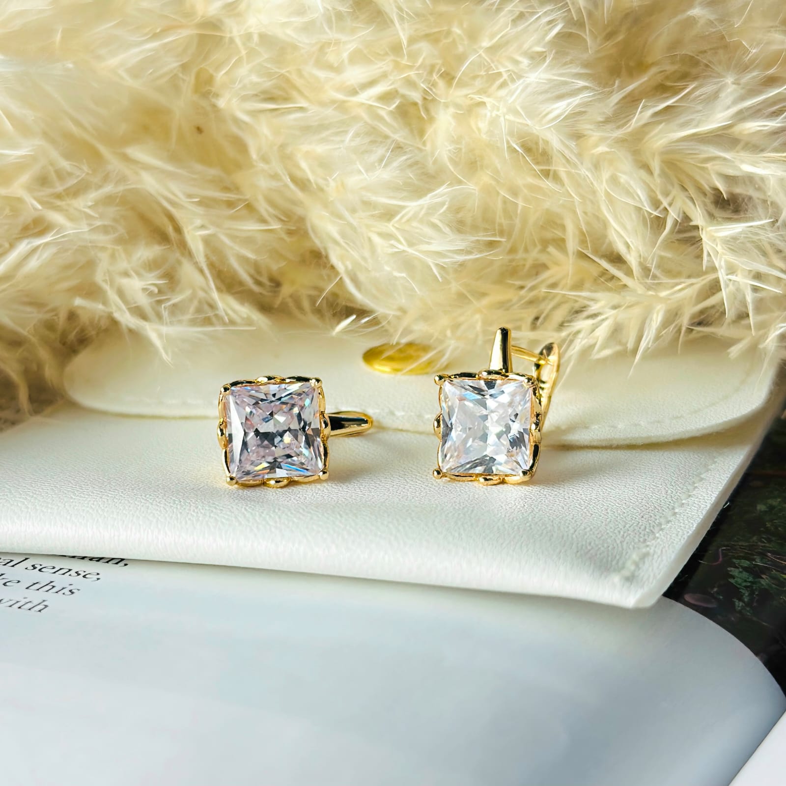 Elegant Bold Crystal Studs