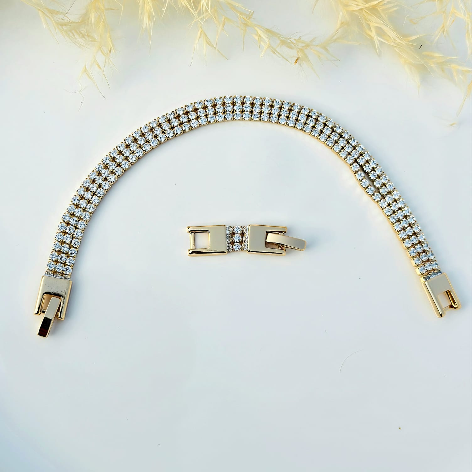 Gilded Triple Streamlet Bracelet