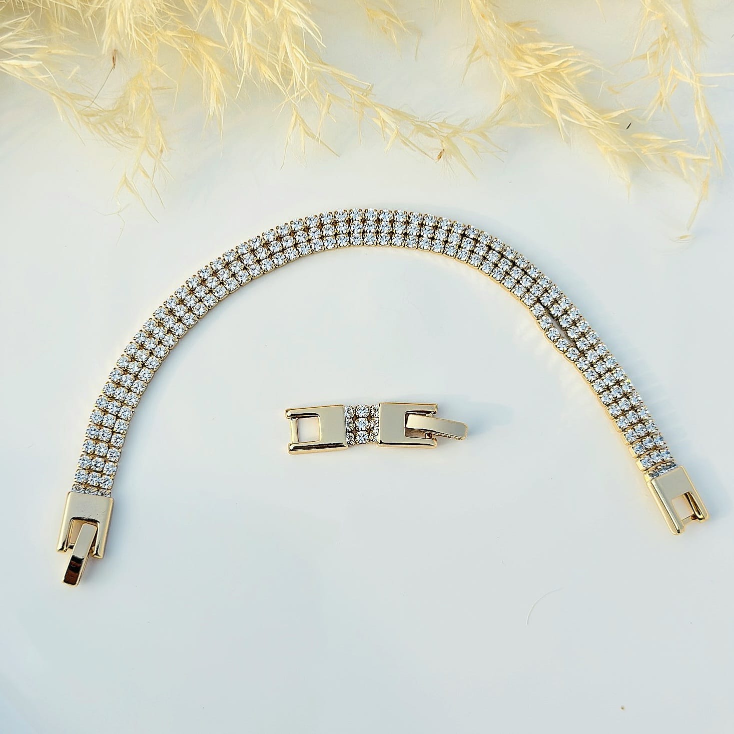 Gilded Triple Streamlet Bracelet