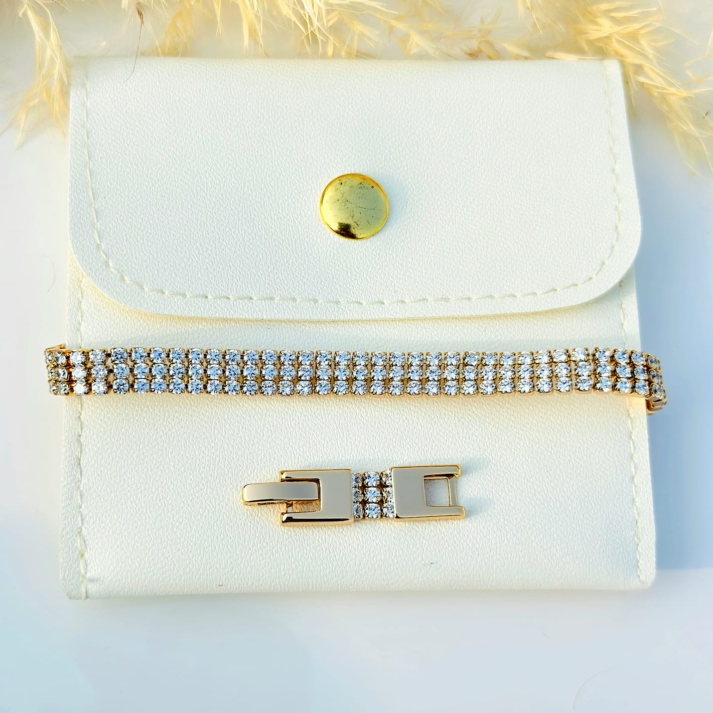 Gilded Triple Streamlet Bracelet