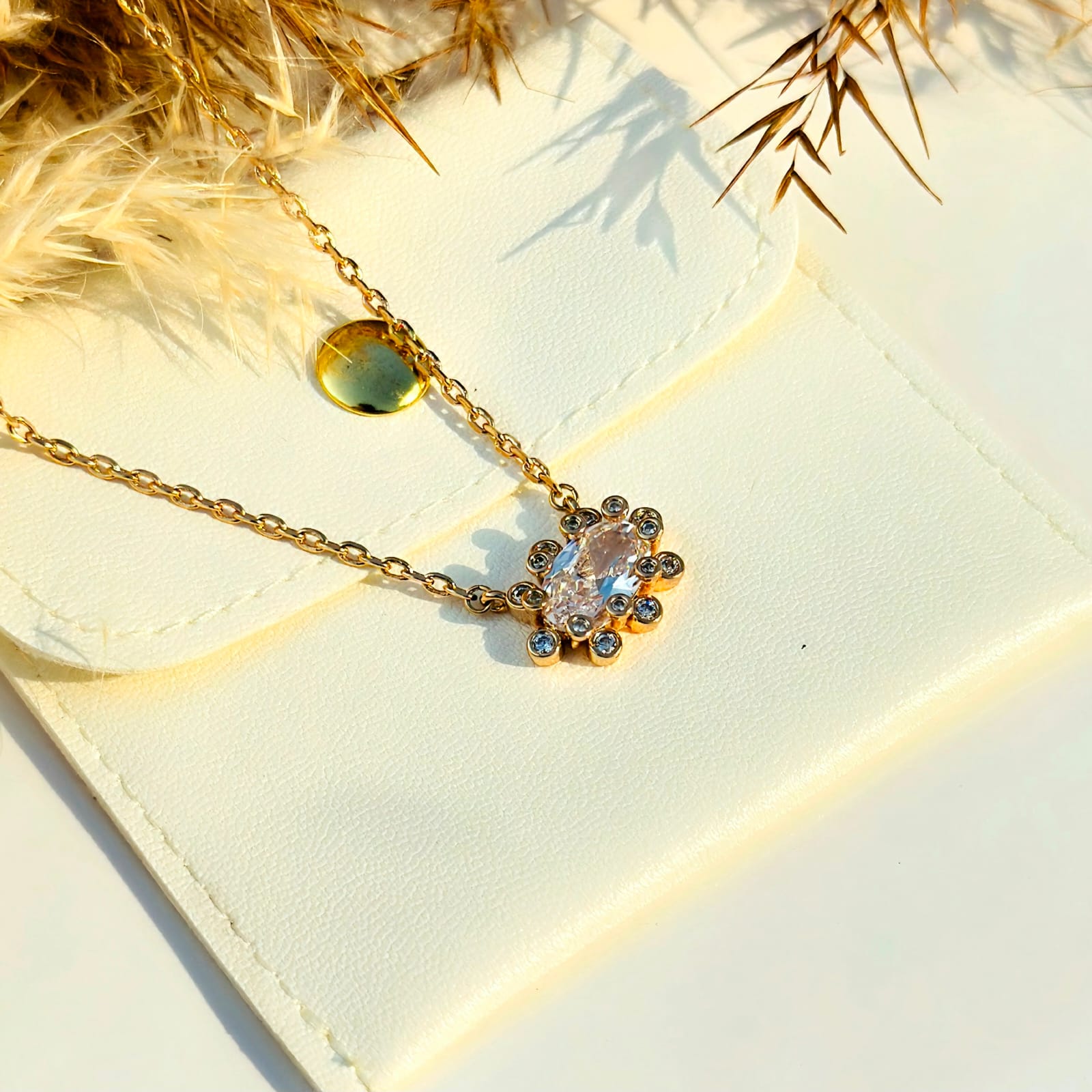 Horizontal Marquise Burst Pendant