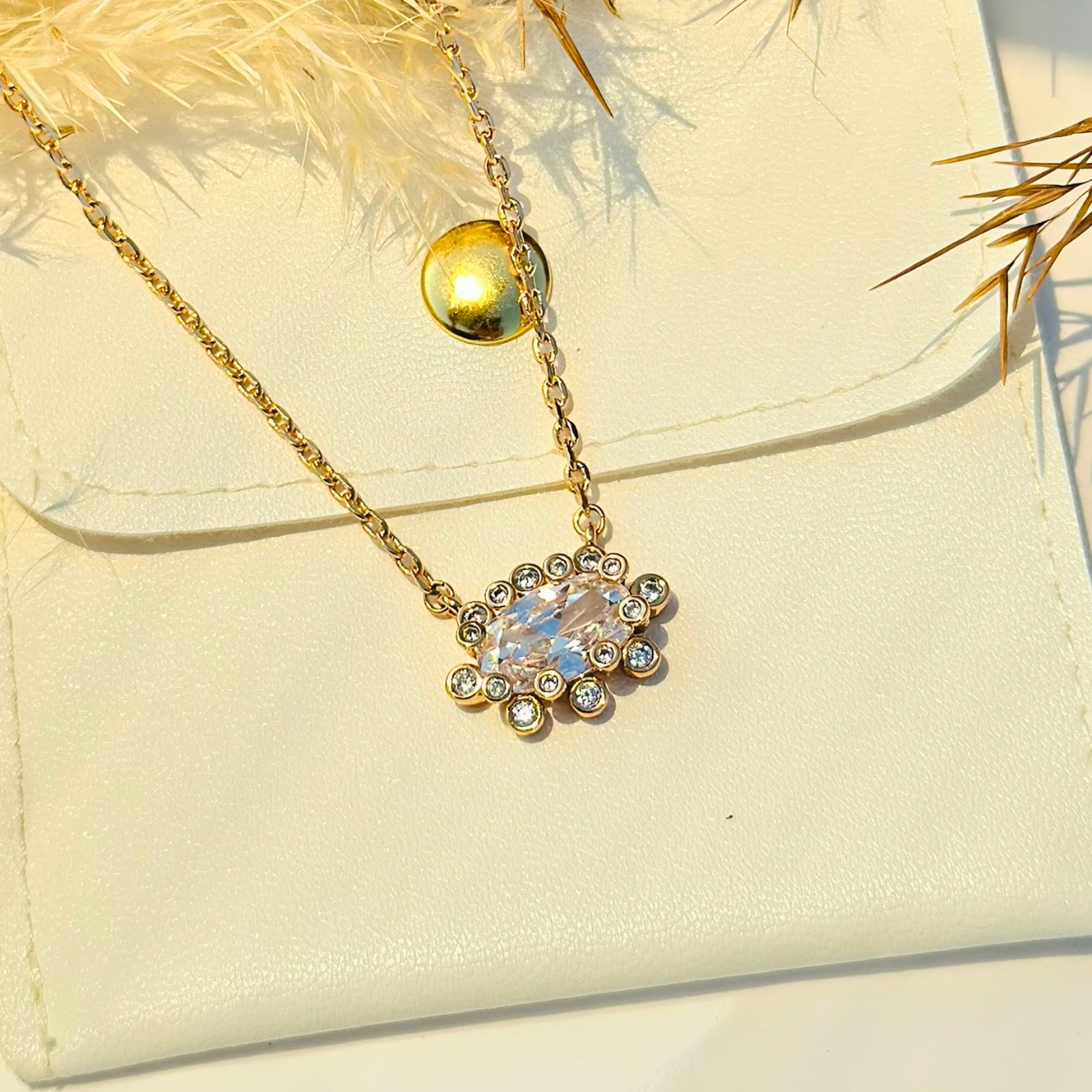 Horizontal Marquise Burst Pendant