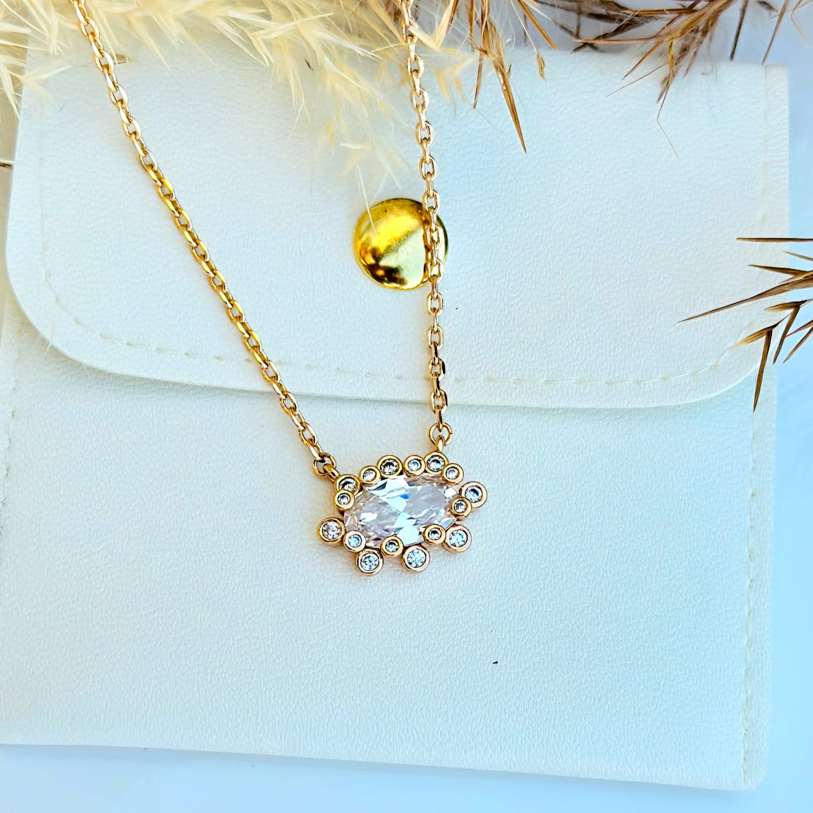 Horizontal Marquise Burst Pendant