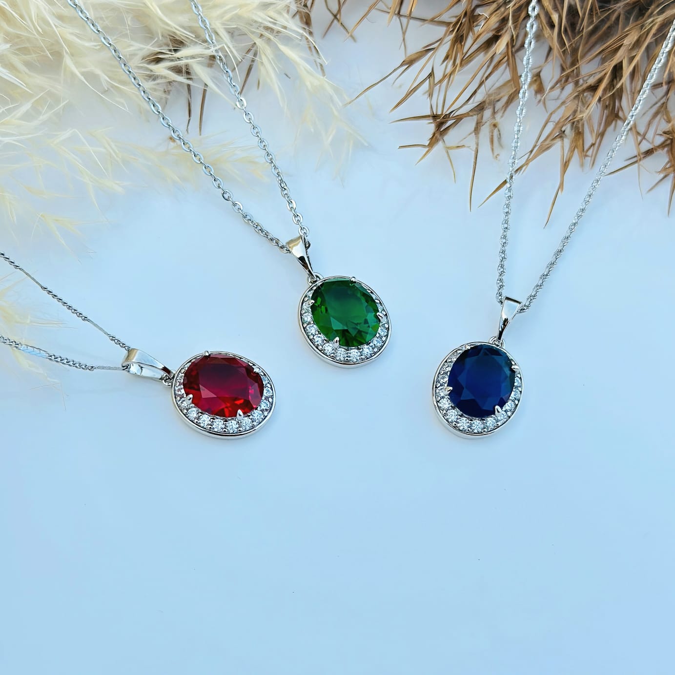 Minimalist Oval-Cut Gemstone Pendant