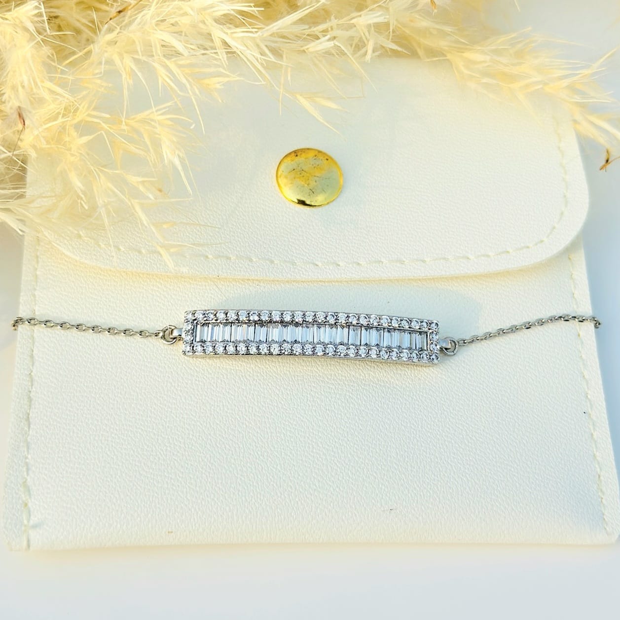 Modern Crystal Bar Bracelet