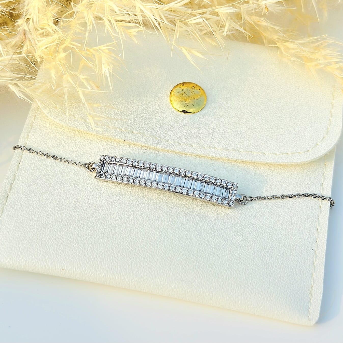 Modern Crystal Bar Bracelet