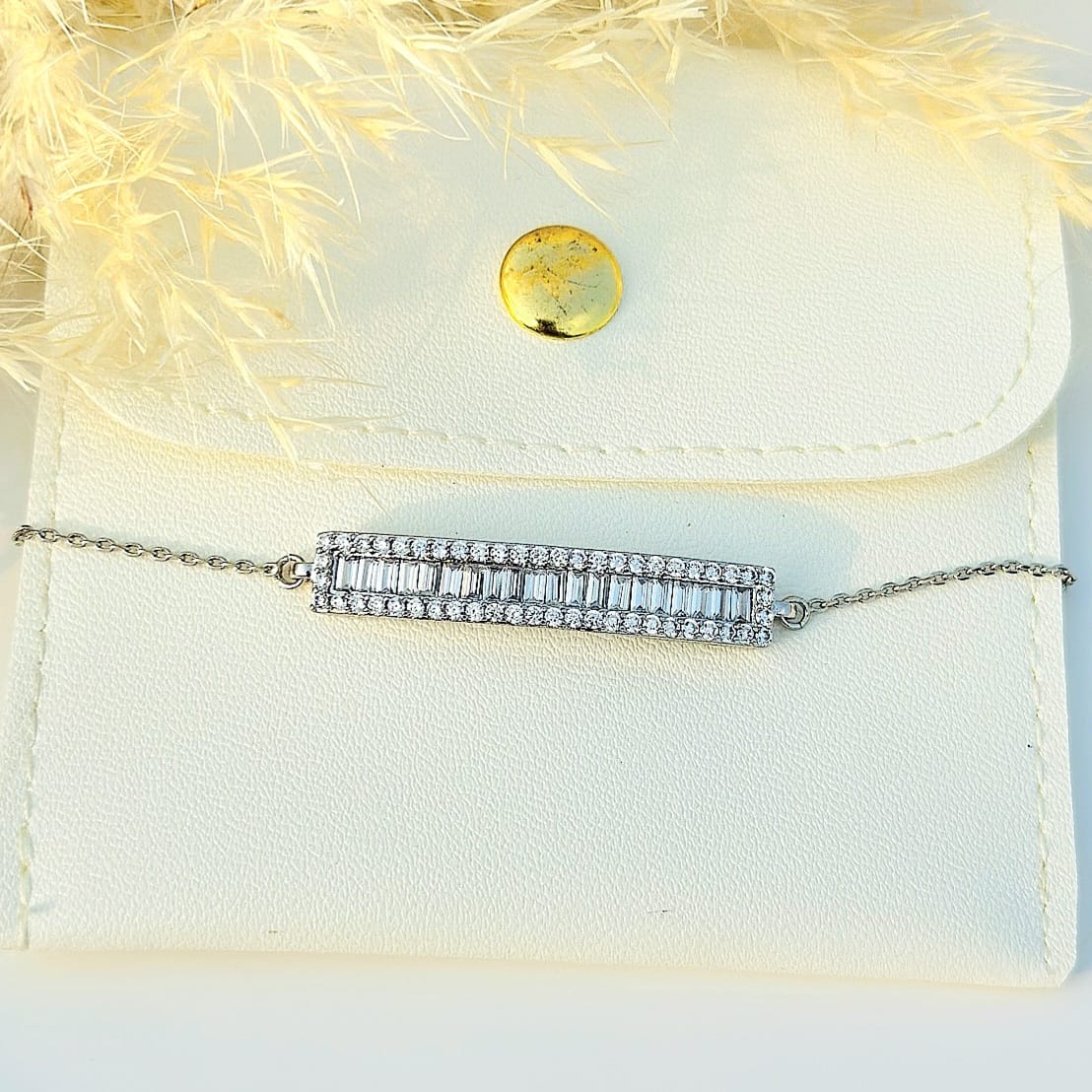Modern Crystal Bar Bracelet