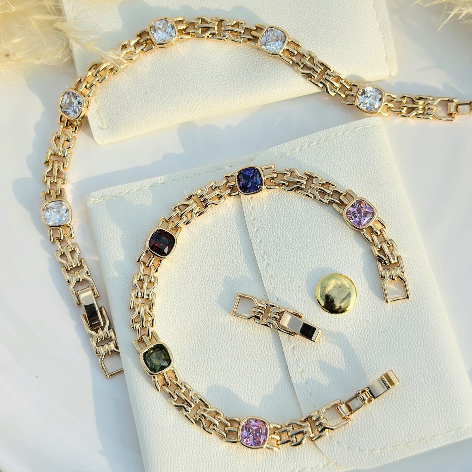 Radiant Cushion-Link Bracelet