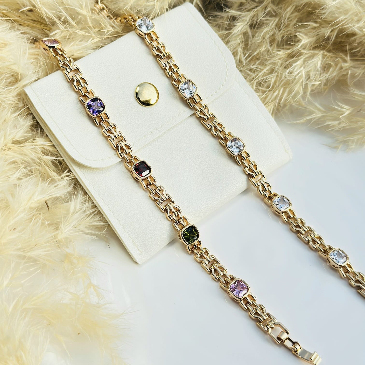 Radiant Cushion-Link Bracelet