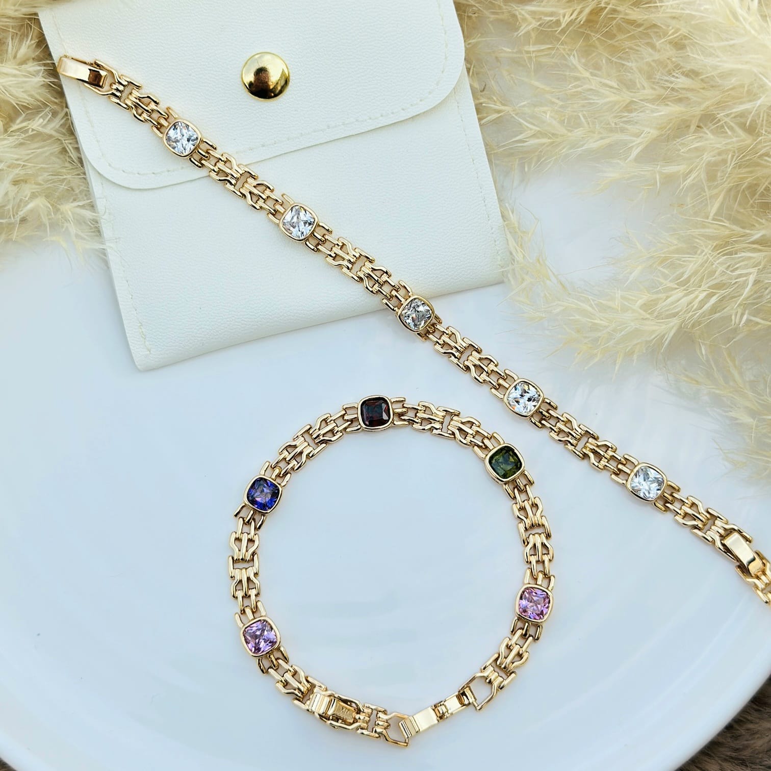 Radiant Cushion-Link Bracelet