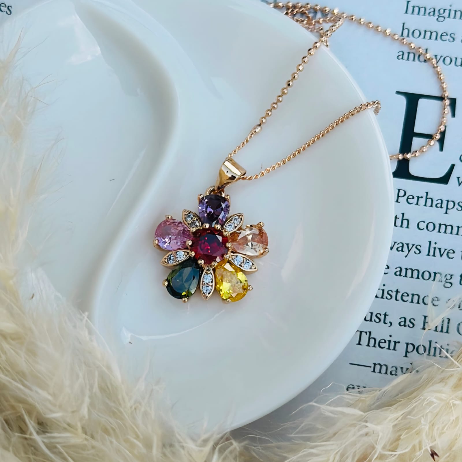 Rainbow Bloom Pendant