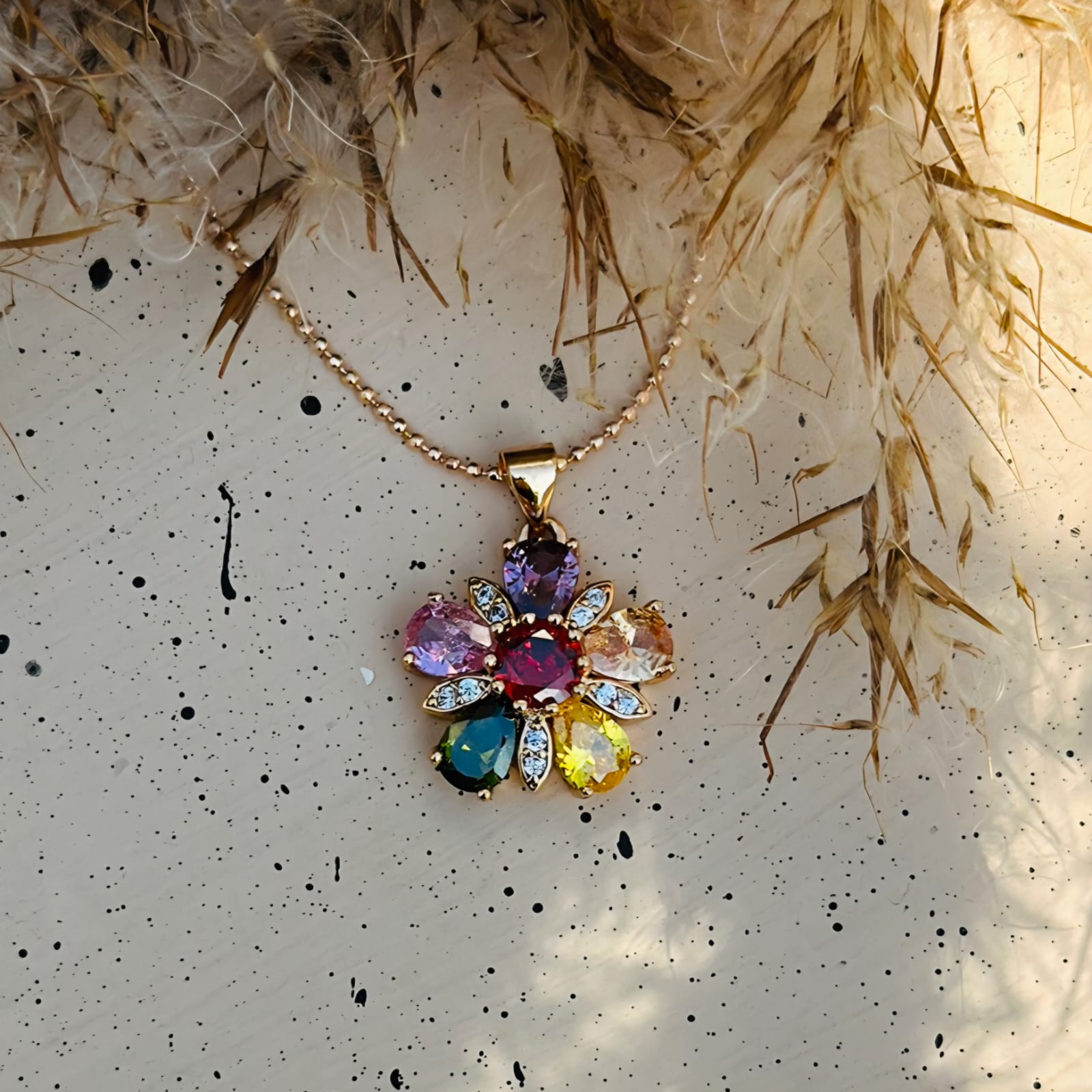 Rainbow Bloom Pendant