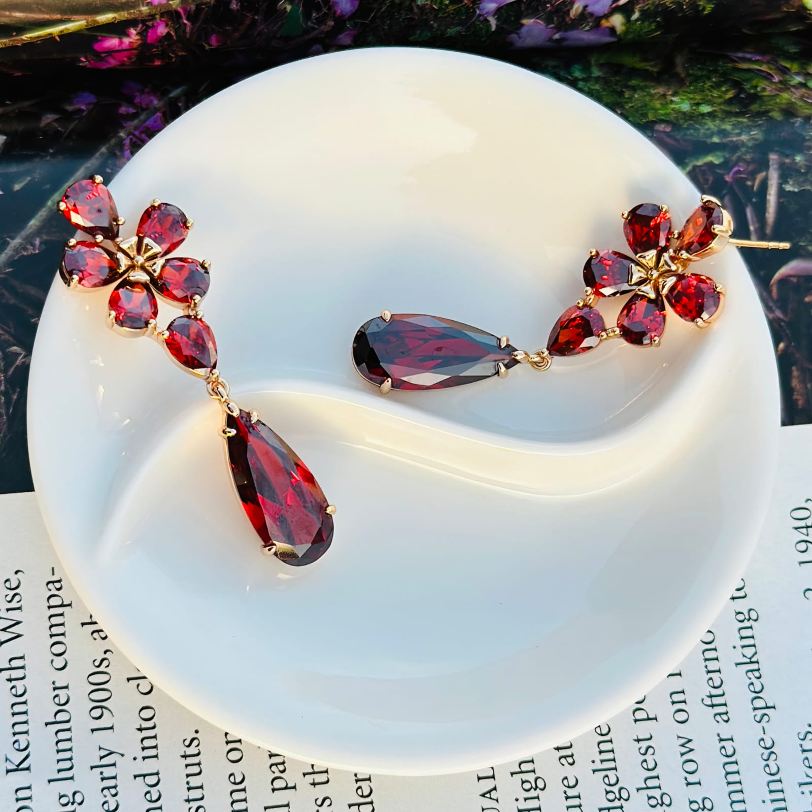 Ruby Floral Elegance
