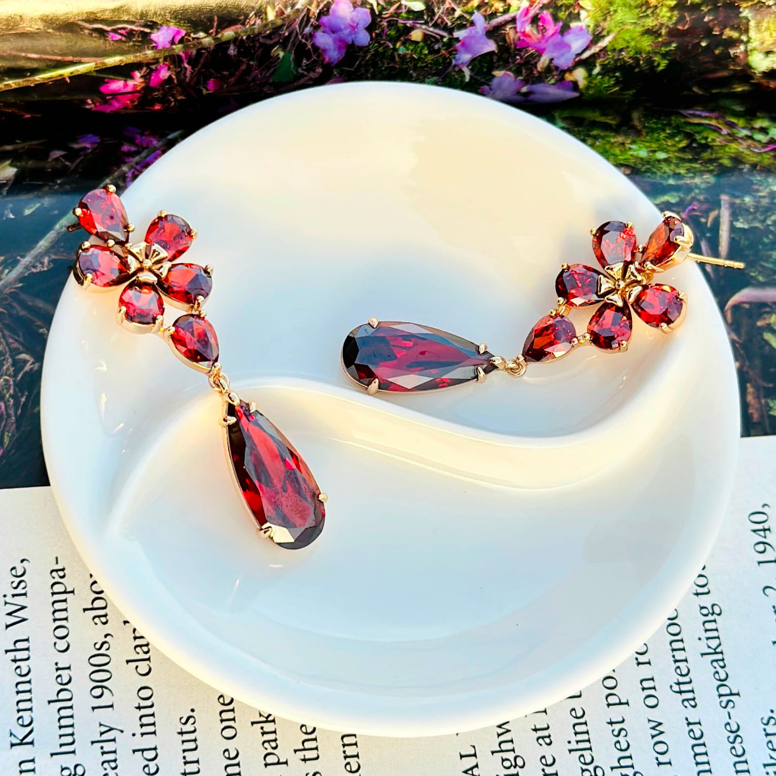 Ruby Floral Elegance