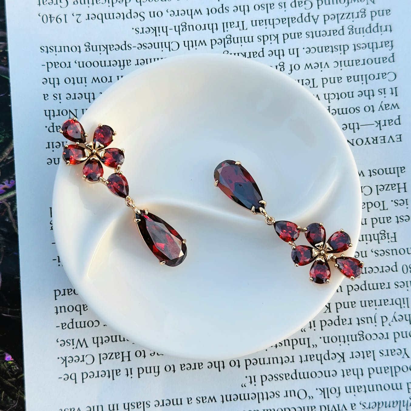 Ruby Floral Elegance