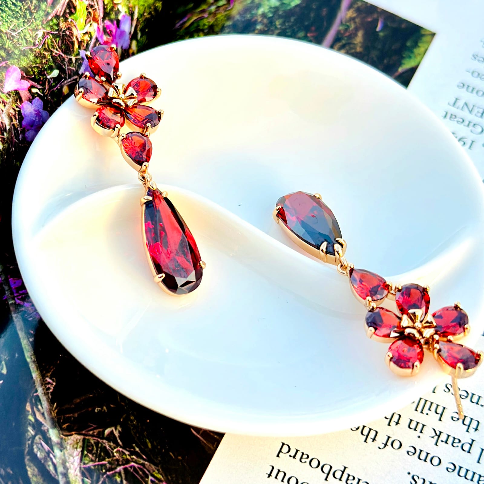 Ruby Floral Elegance