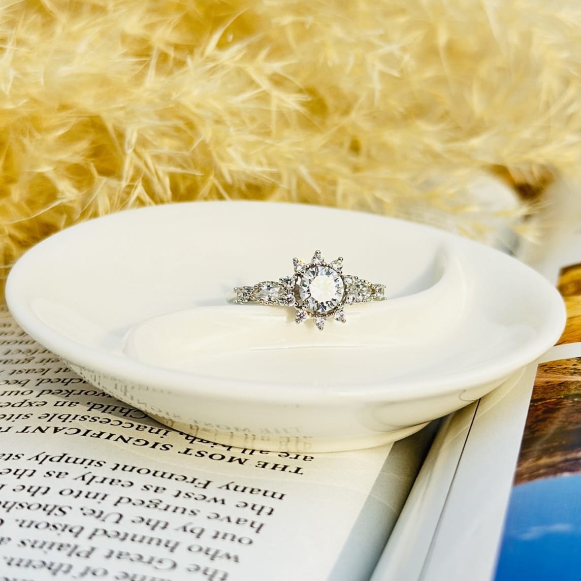 Starburst Halo Ring