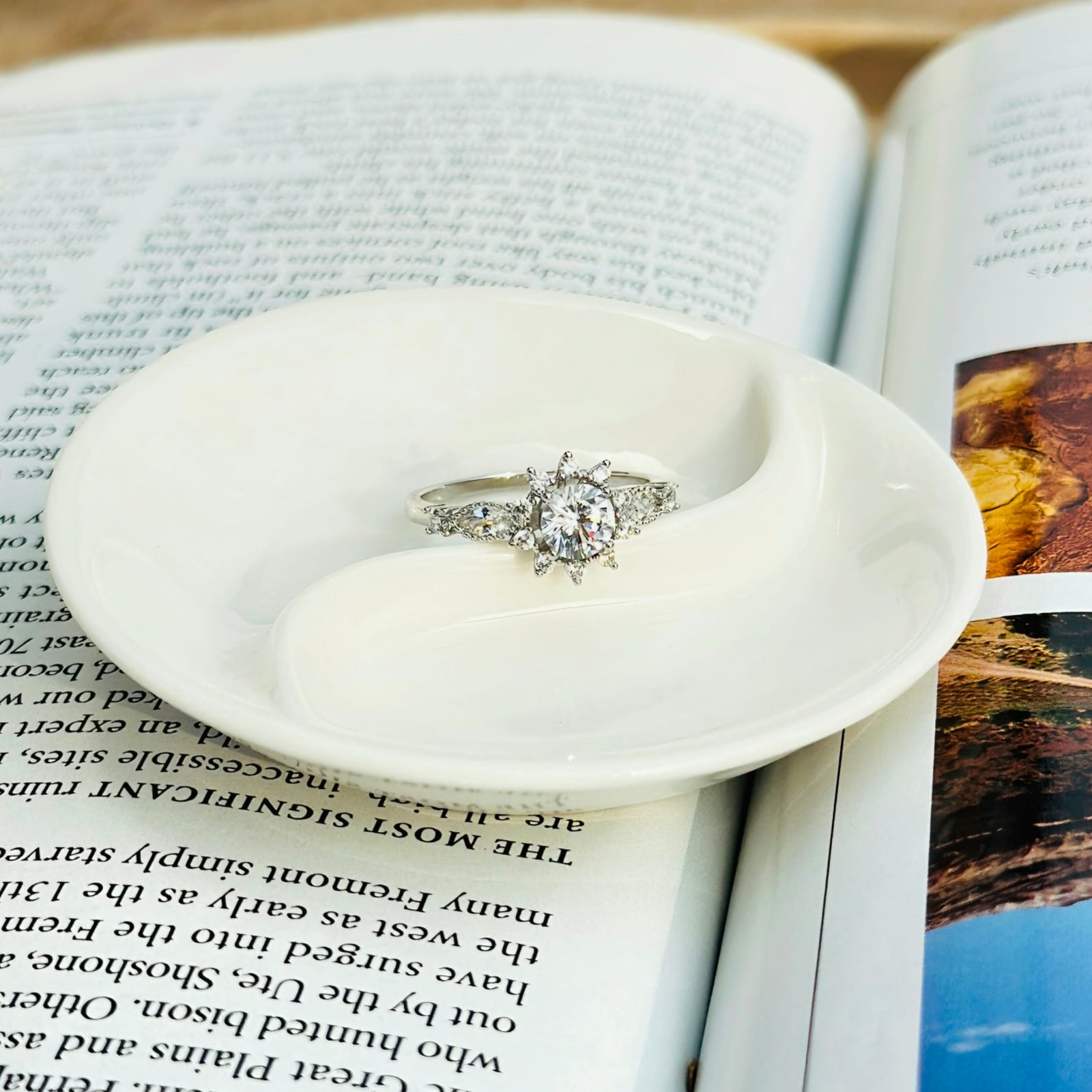 Starburst Halo Ring