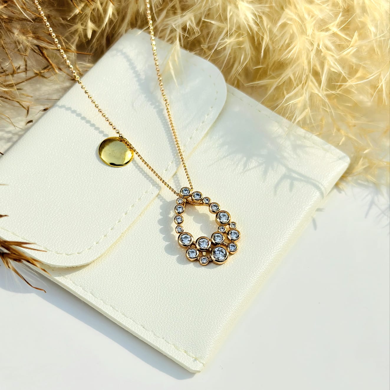 The Beaded Crystal Teardrop Pendant