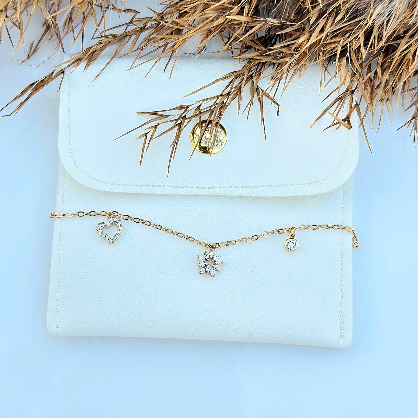 The Celestial Charm Crystal Chain Bracelet
