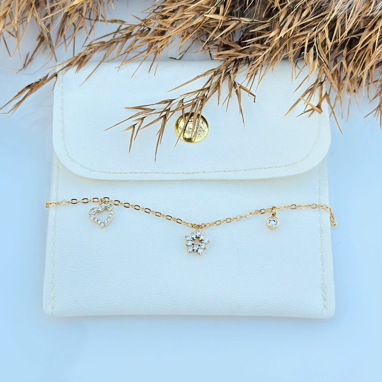 The Celestial Charm Crystal Chain Bracelet