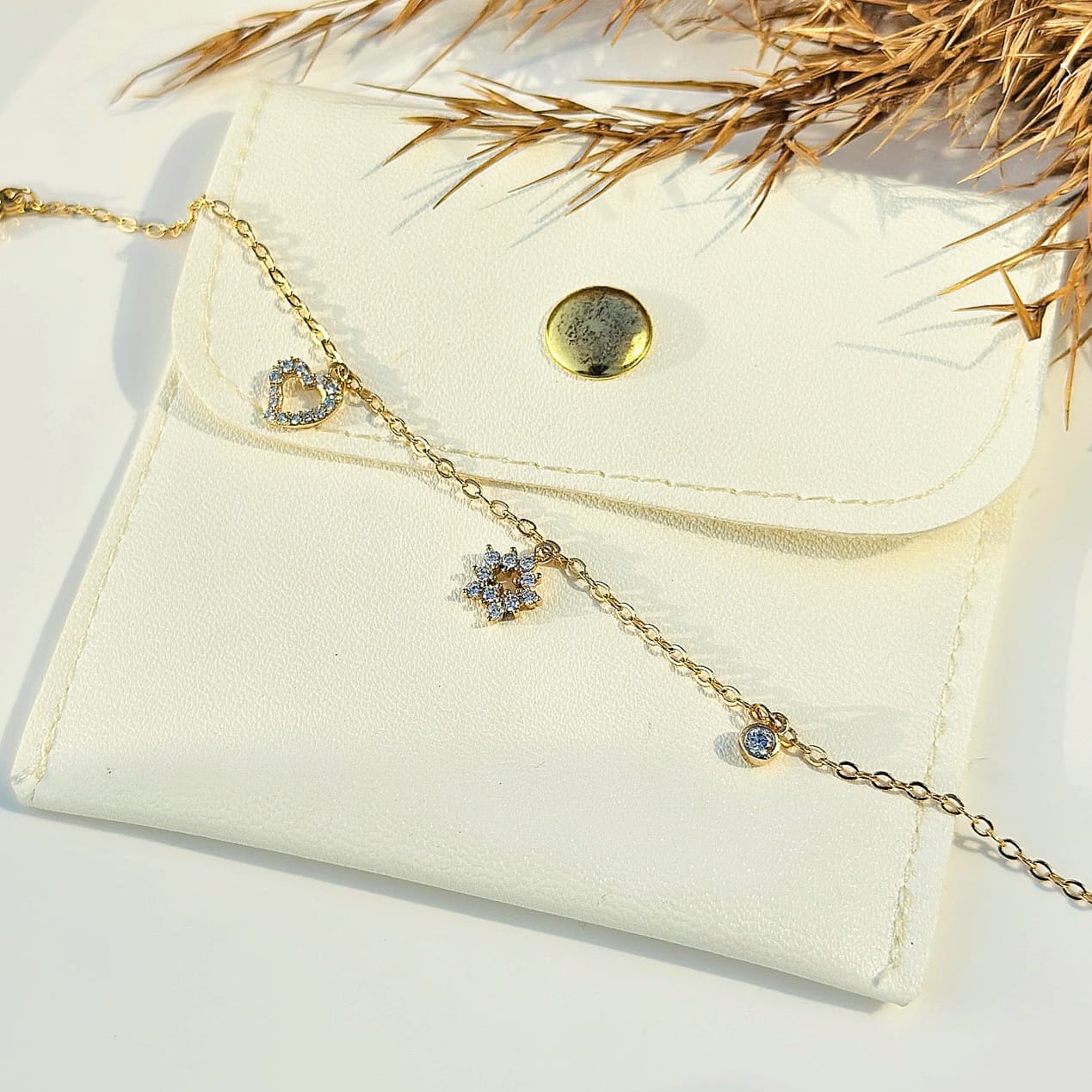 The Celestial Charm Crystal Chain Bracelet