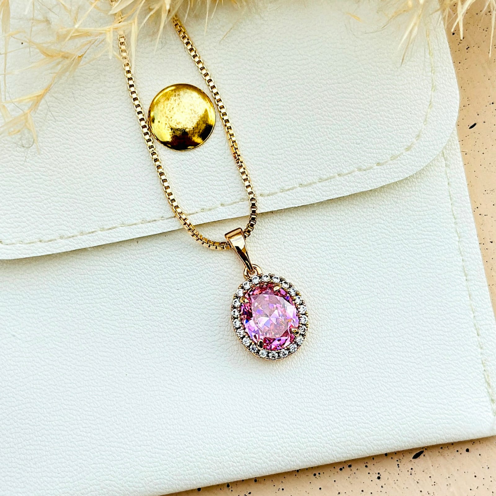 The Crystal Halo Gemstone Pendant