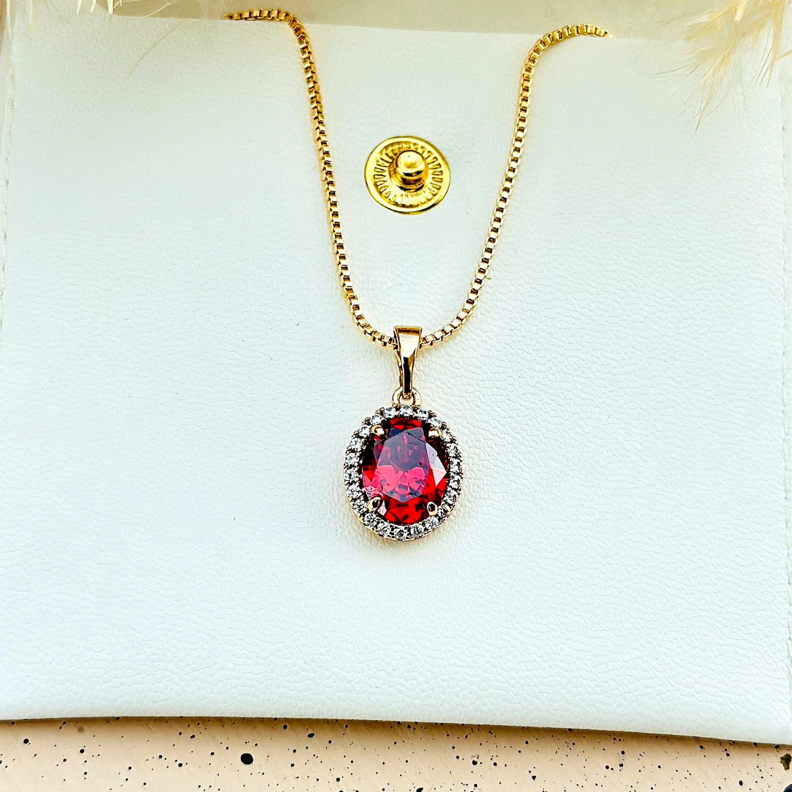 The Crystal Halo Gemstone Pendant