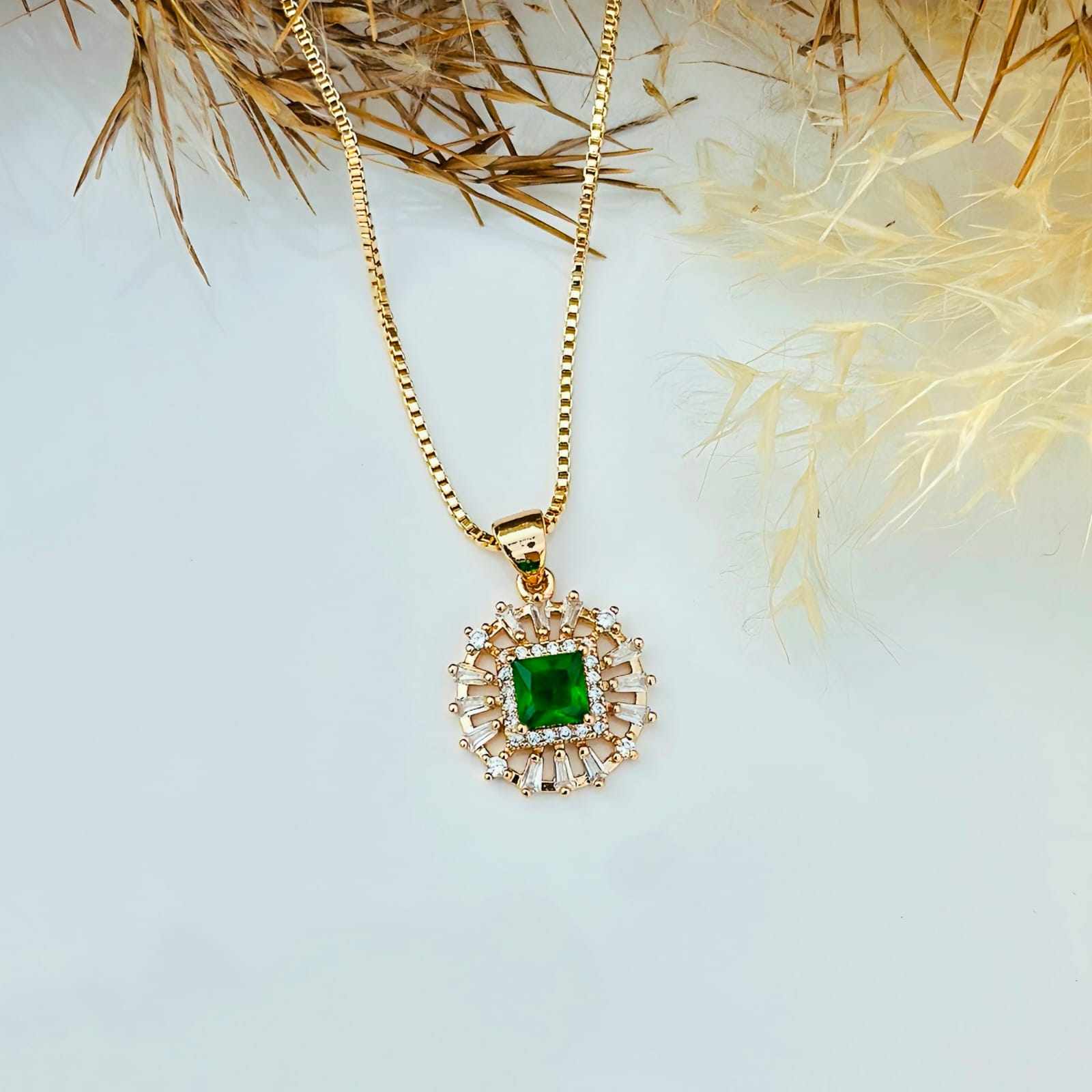 The Emerald Sunburst Pendant