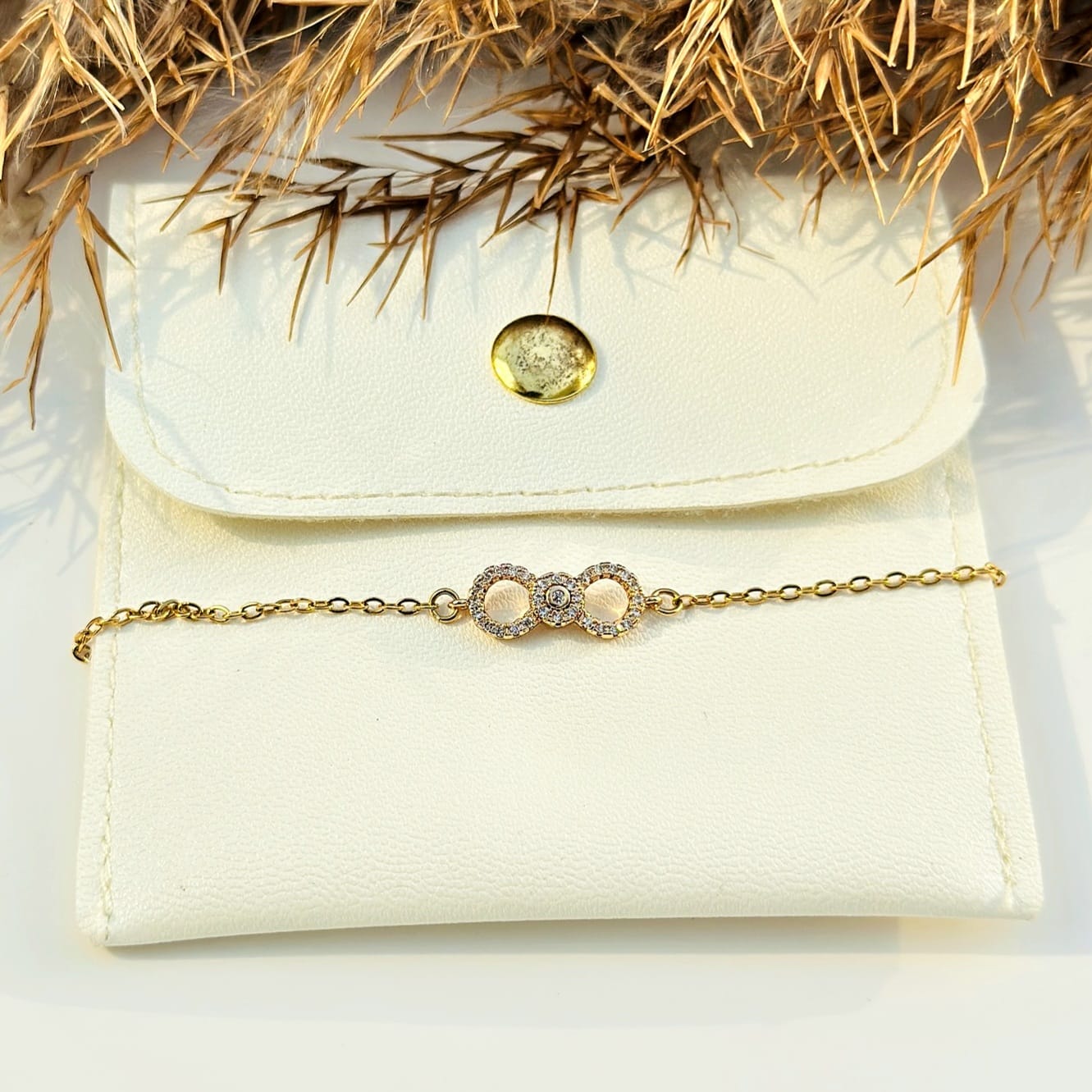 The Entwined Loops Crystal Bracelet