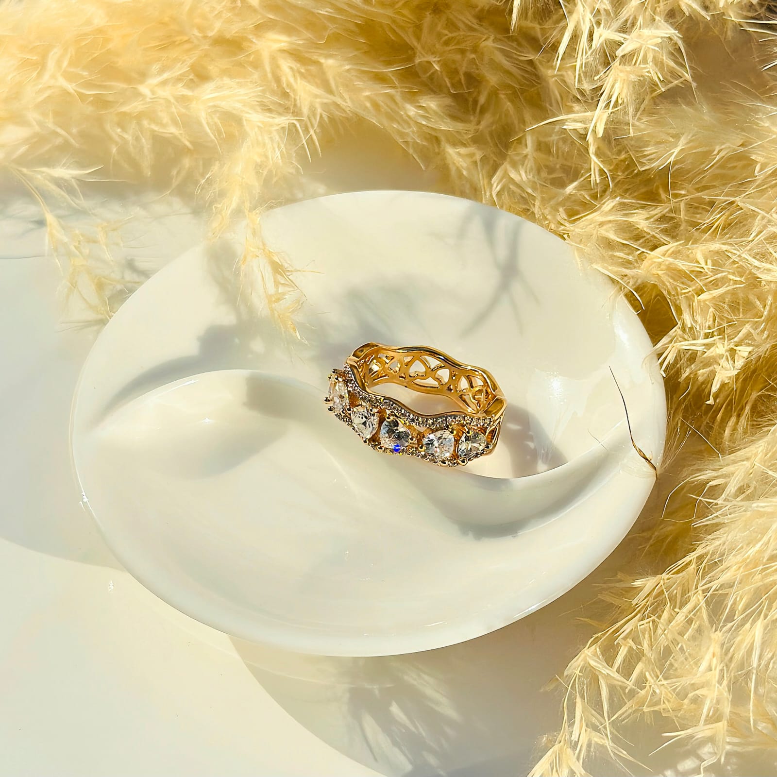 The Gilded Wave Crystal Band