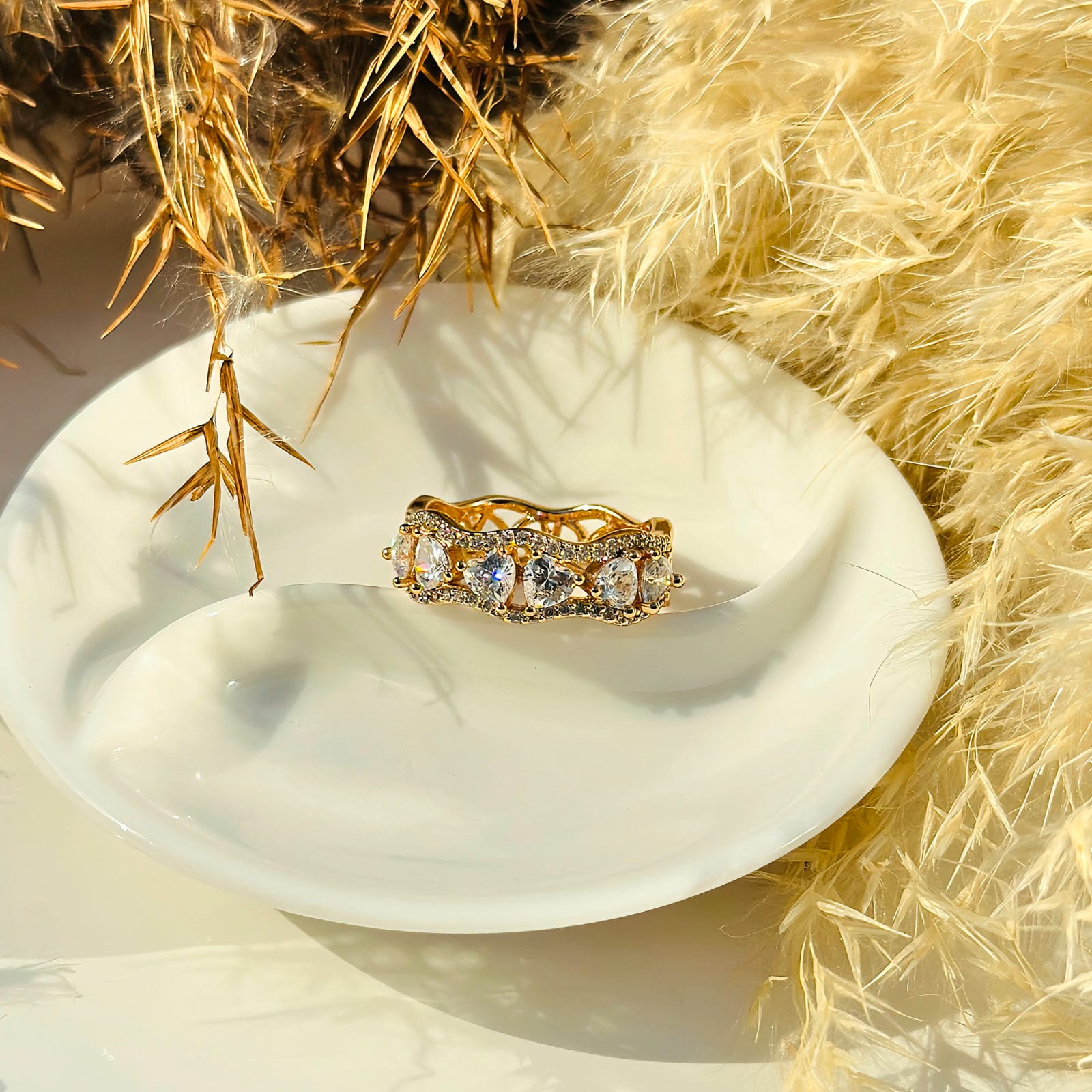 The Gilded Wave Crystal Band
