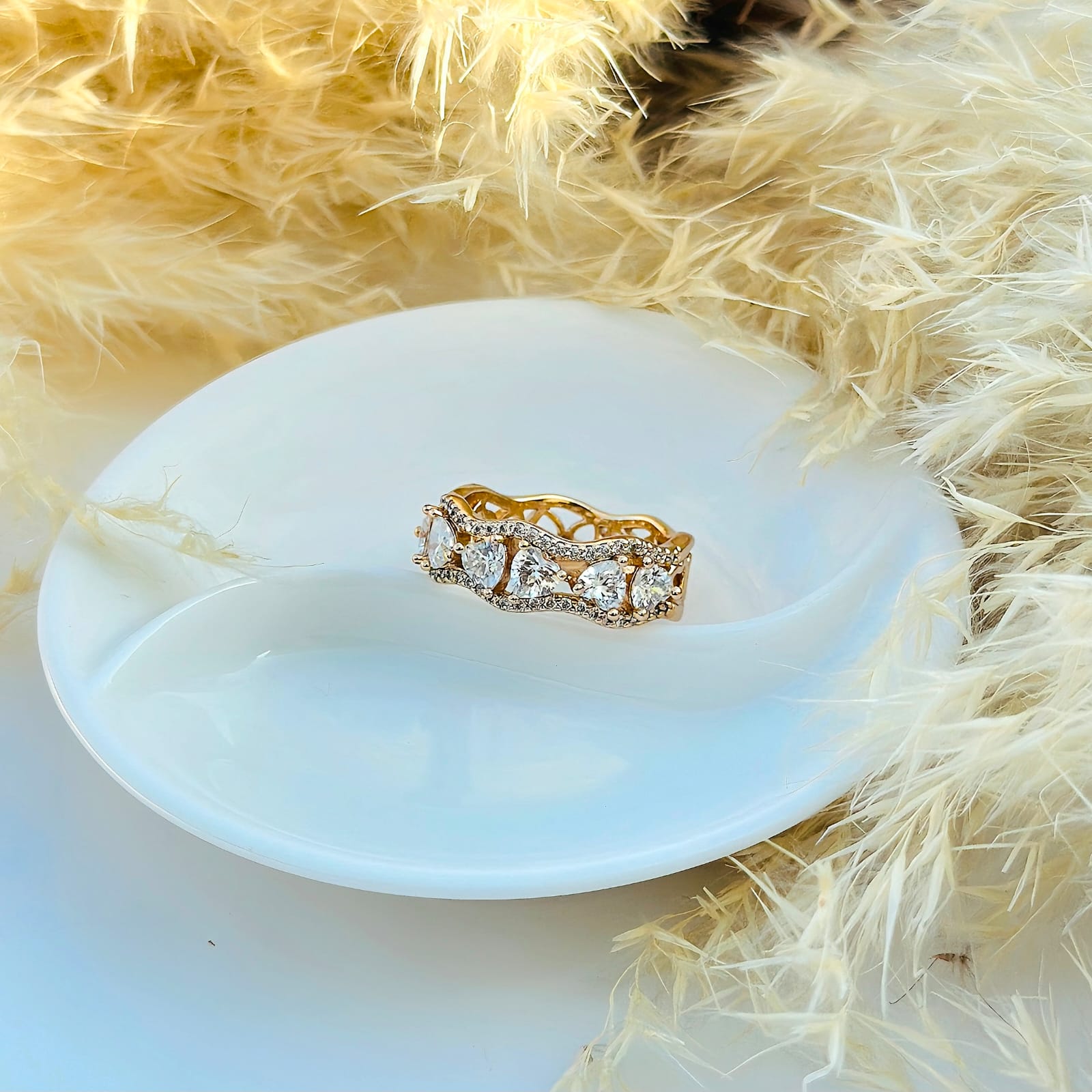 The Gilded Wave Crystal Band