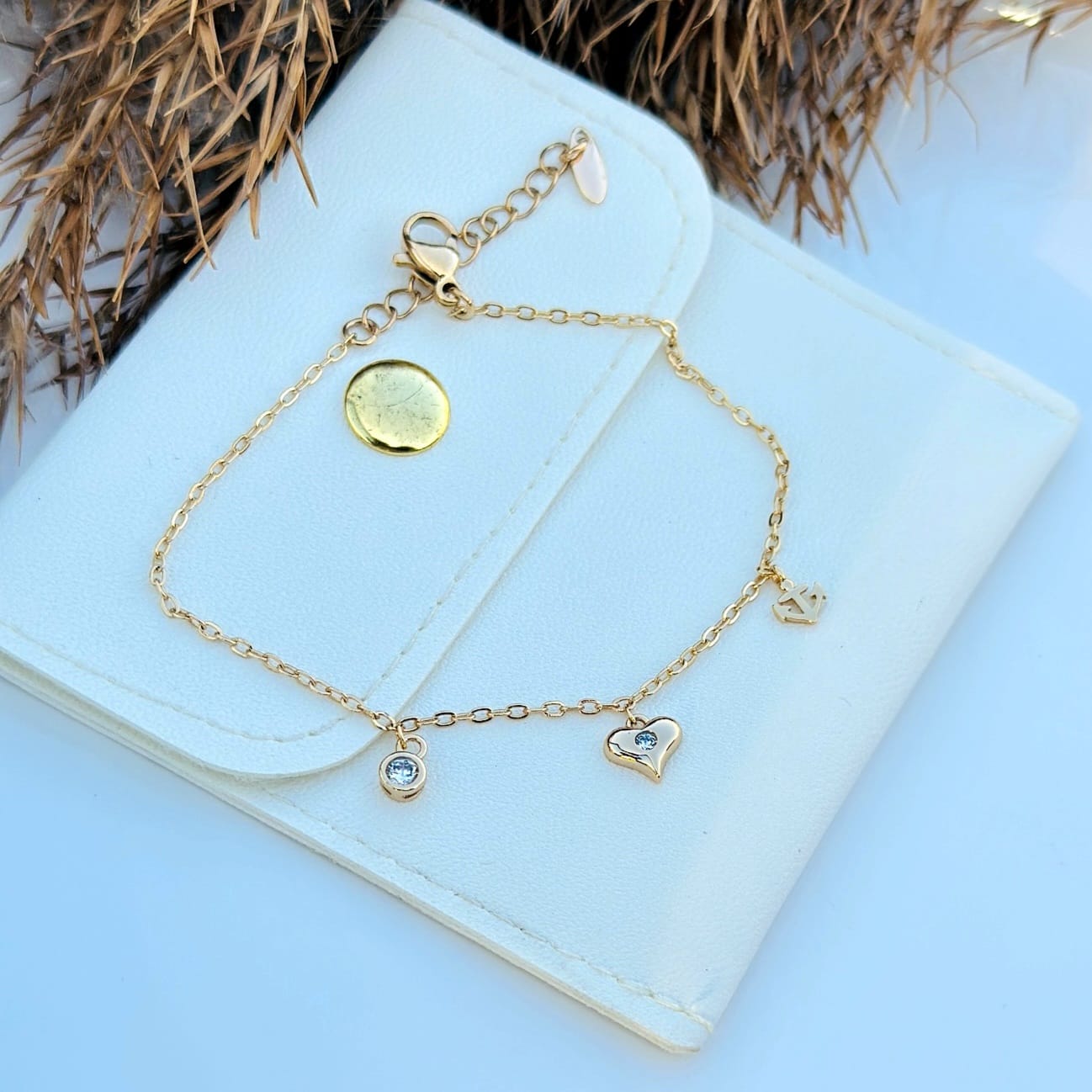 The Maritime Charm Crystal Chain Bracelet