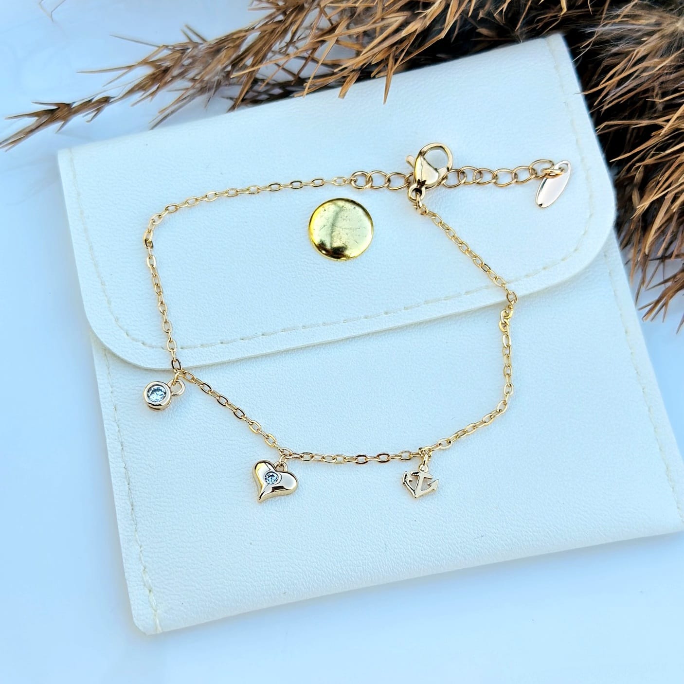 The Maritime Charm Crystal Chain Bracelet