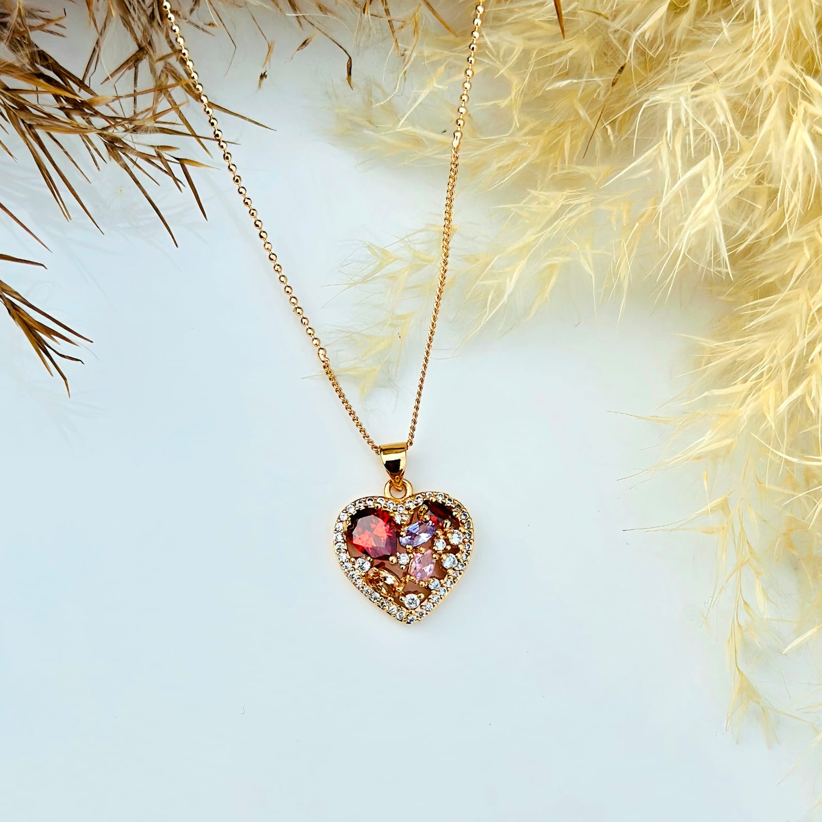 The Mosaic Heart Crystal Pendant