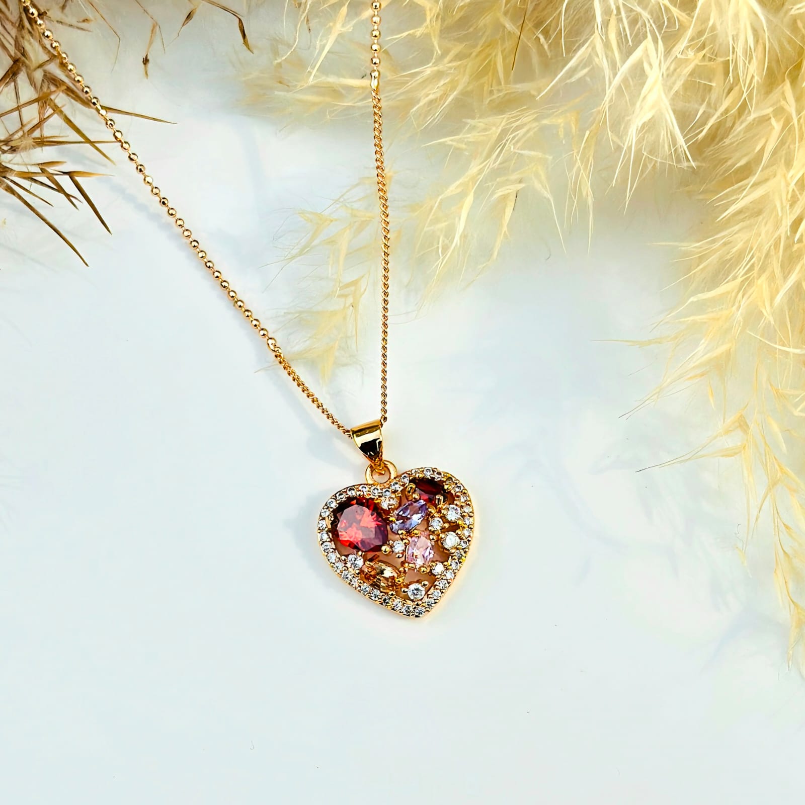 The Mosaic Heart Crystal Pendant