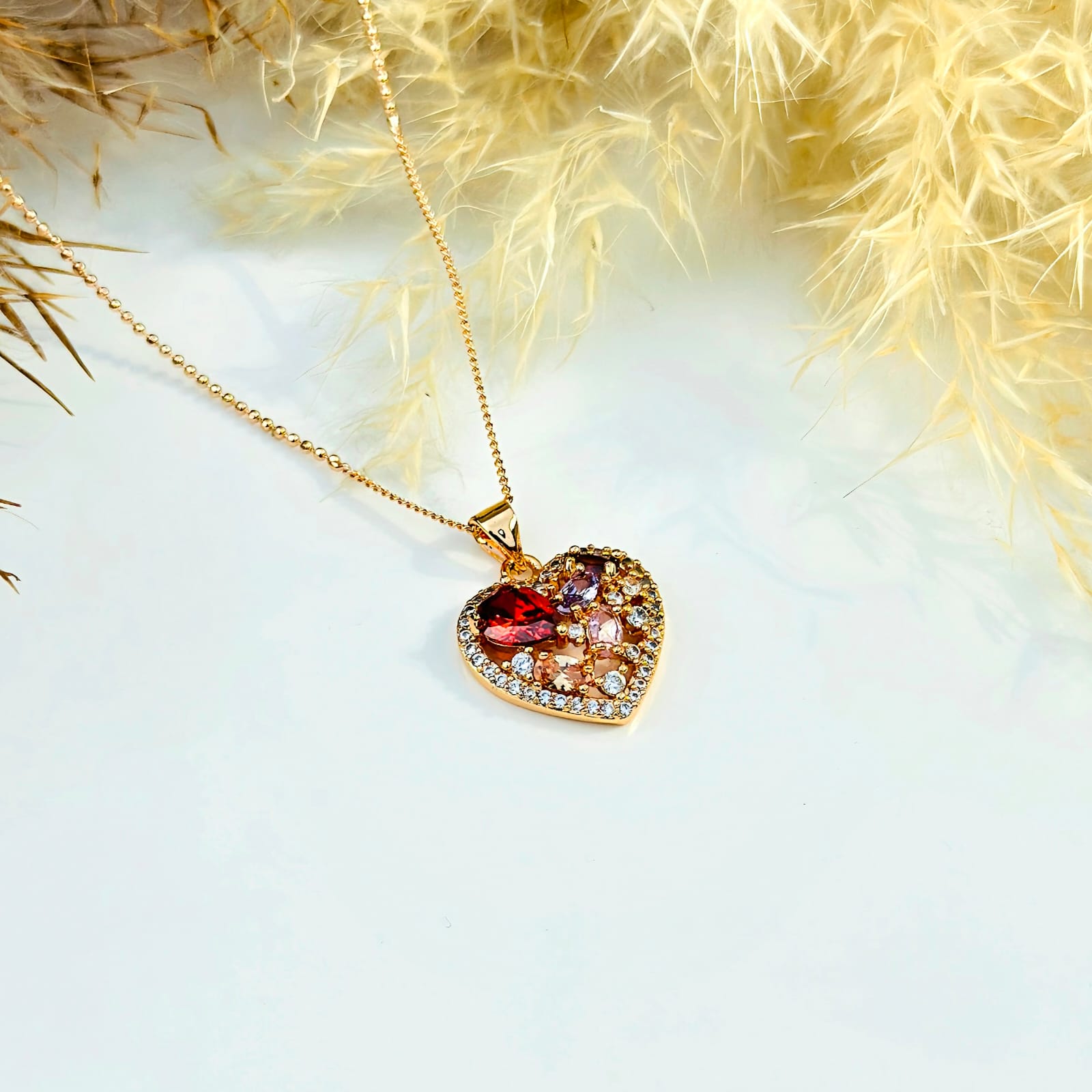 The Mosaic Heart Crystal Pendant