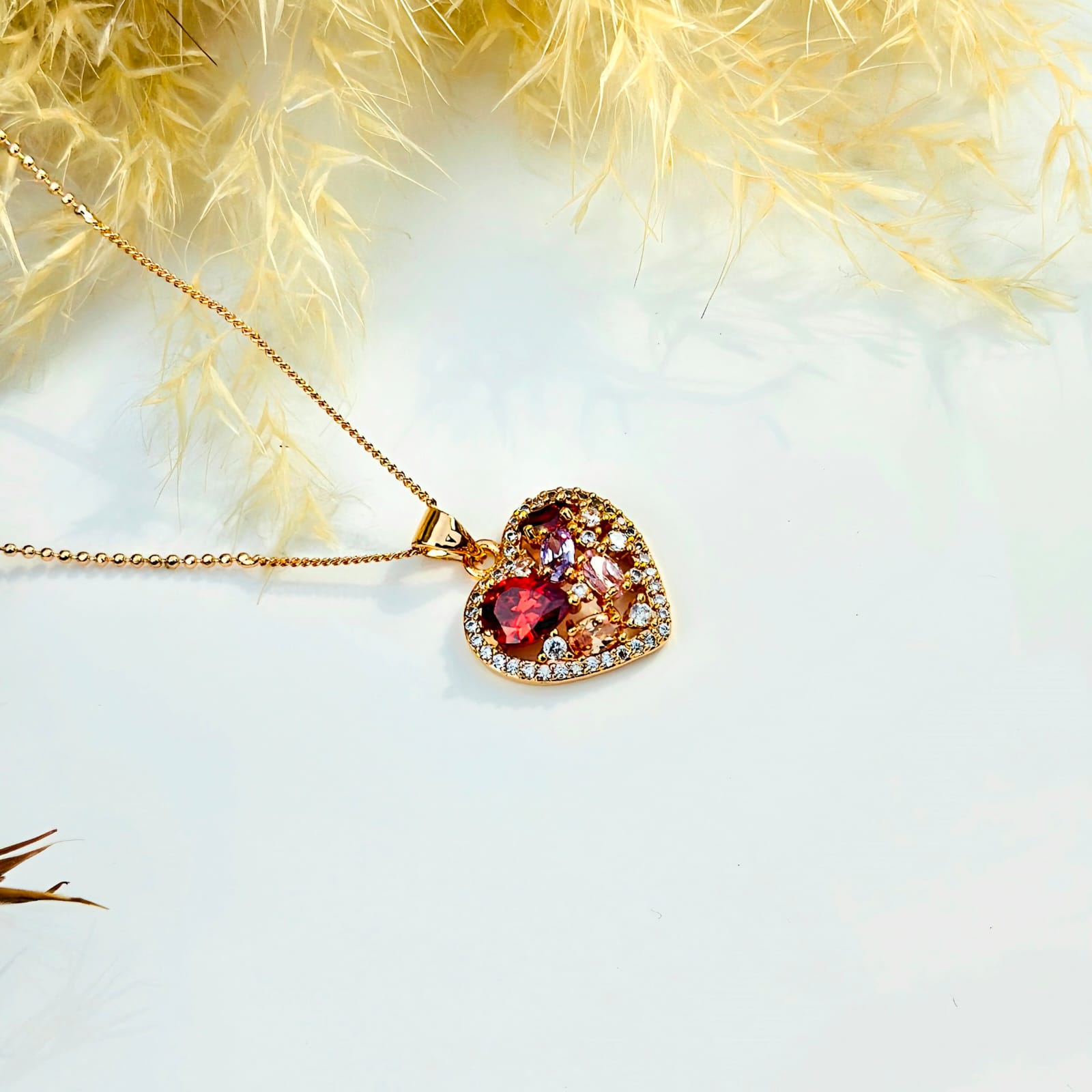The Mosaic Heart Crystal Pendant
