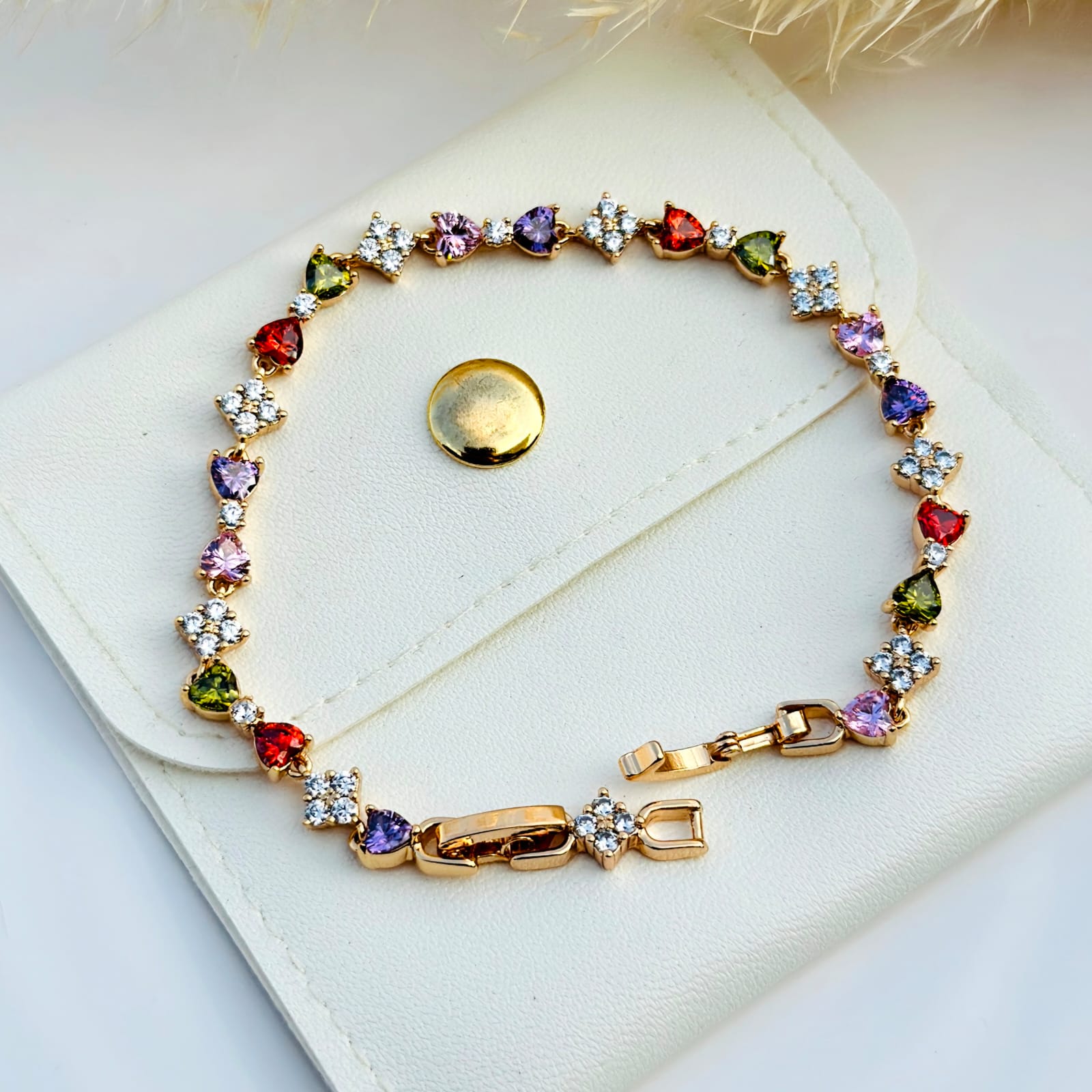 The Pop-of-Color Statement Bracelet