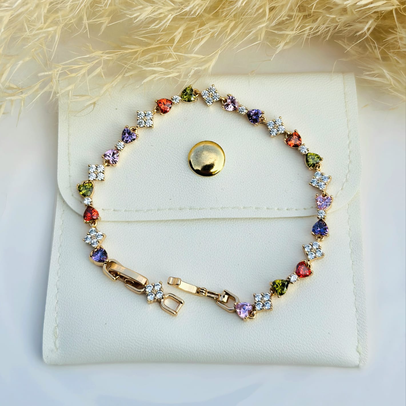 The Pop-of-Color Statement Bracelet