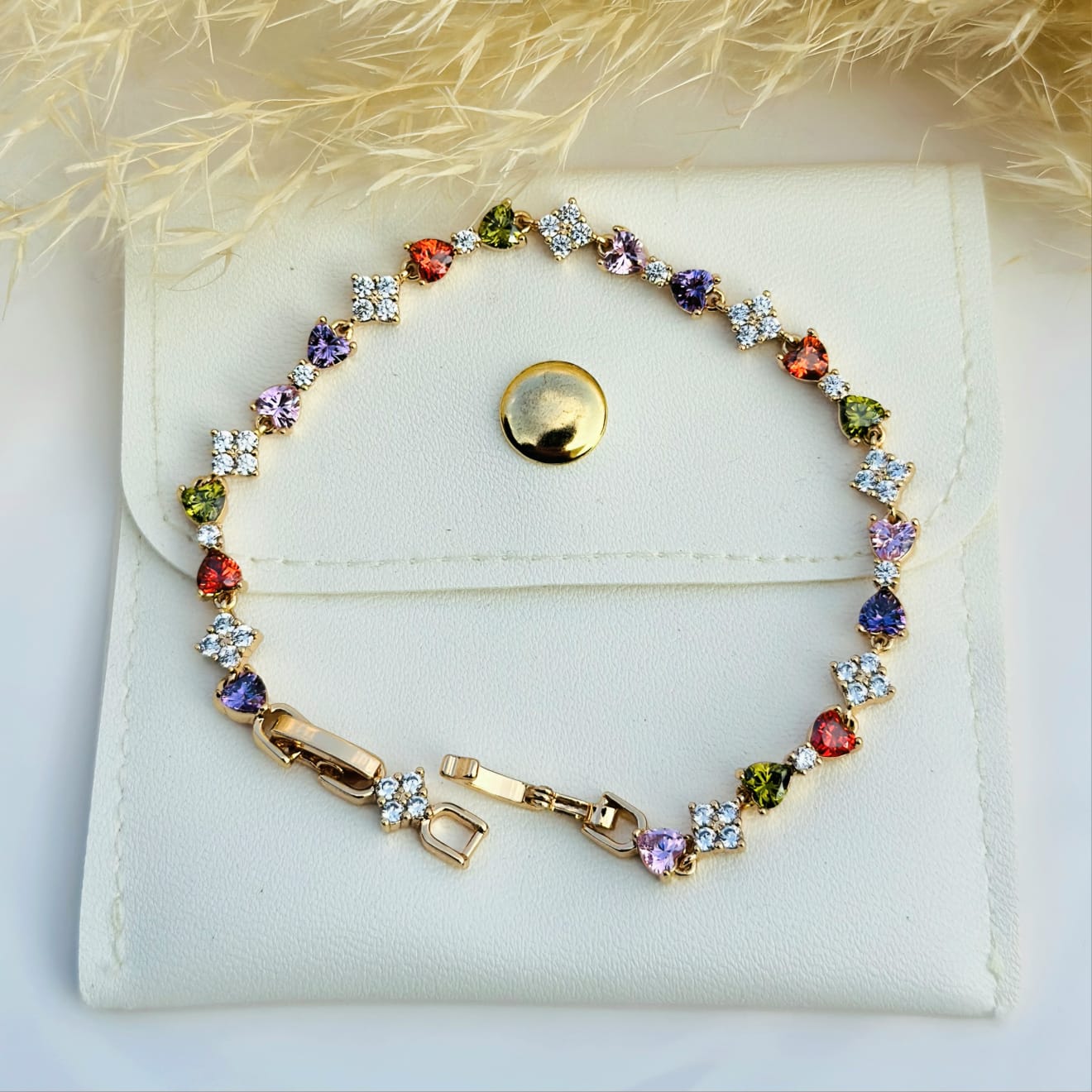 The Pop-of-Color Statement Bracelet