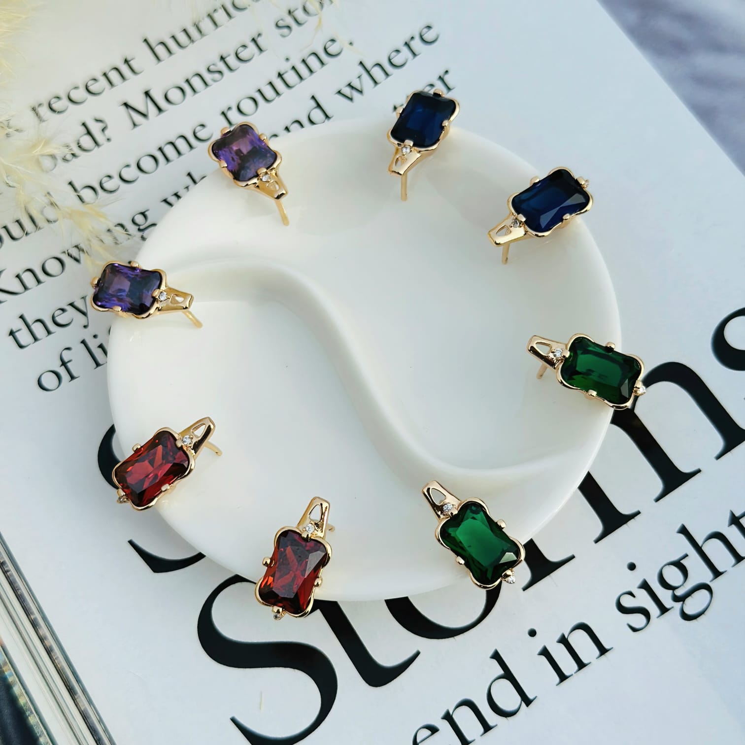 The Prism Rectangle Studs