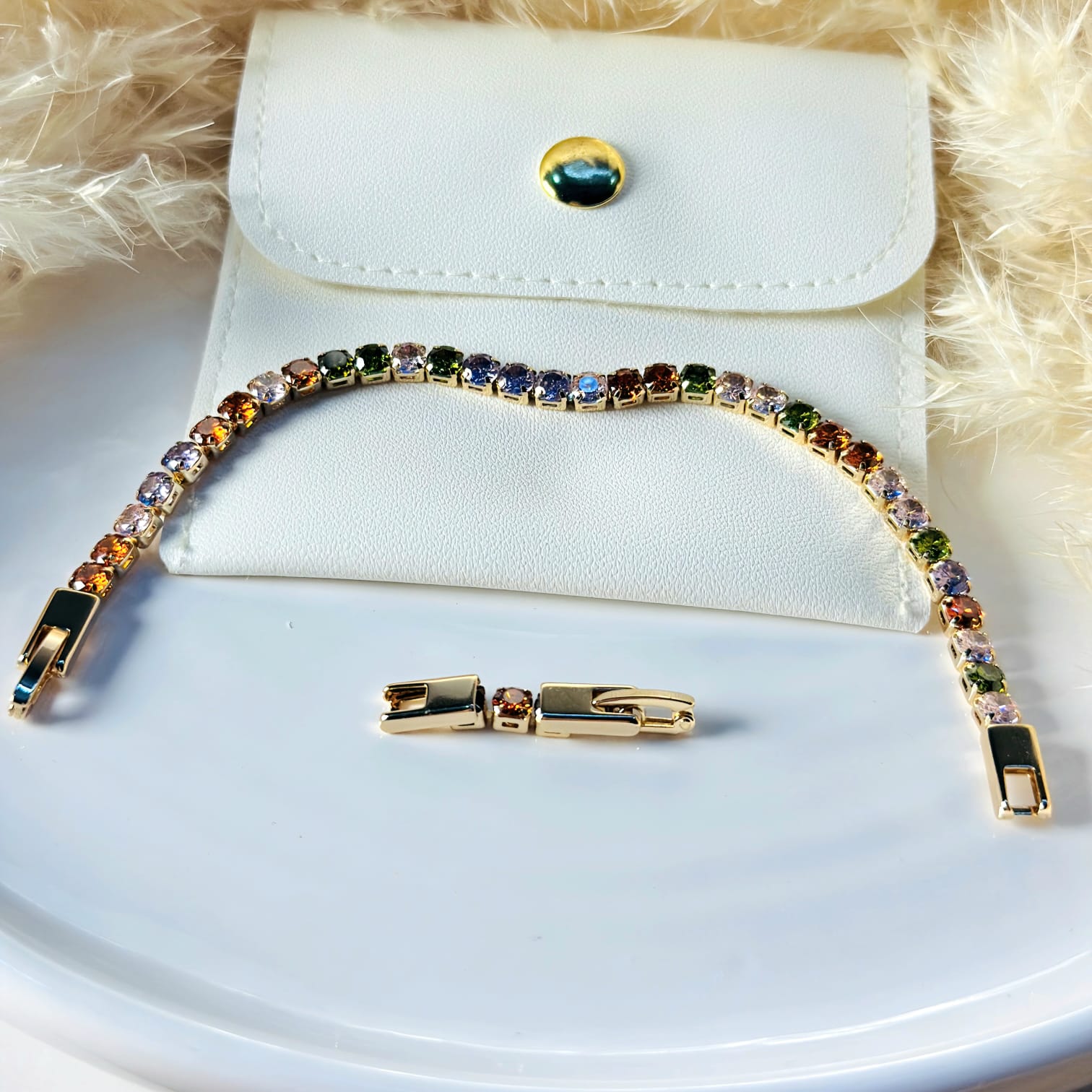 The Rainbow Spectrum Tennis Bracelet